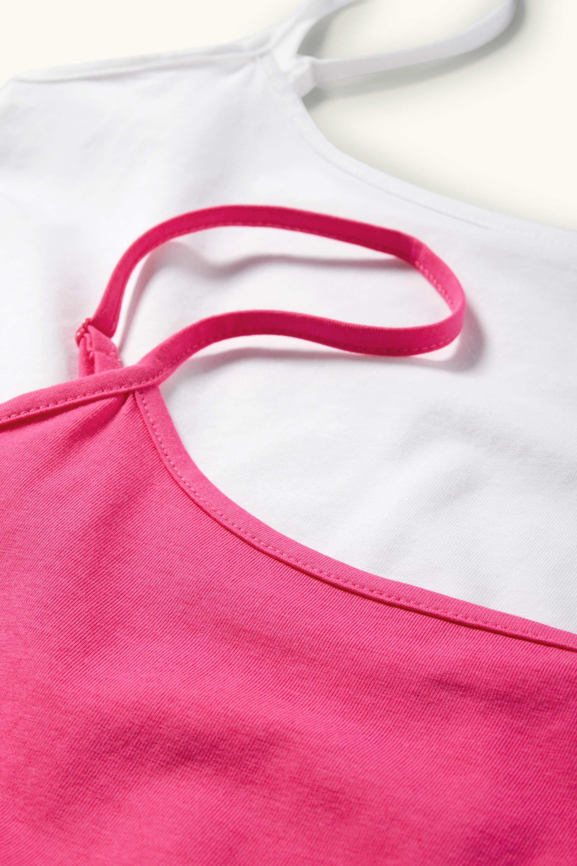 Multipack of 2 - top white / pink
