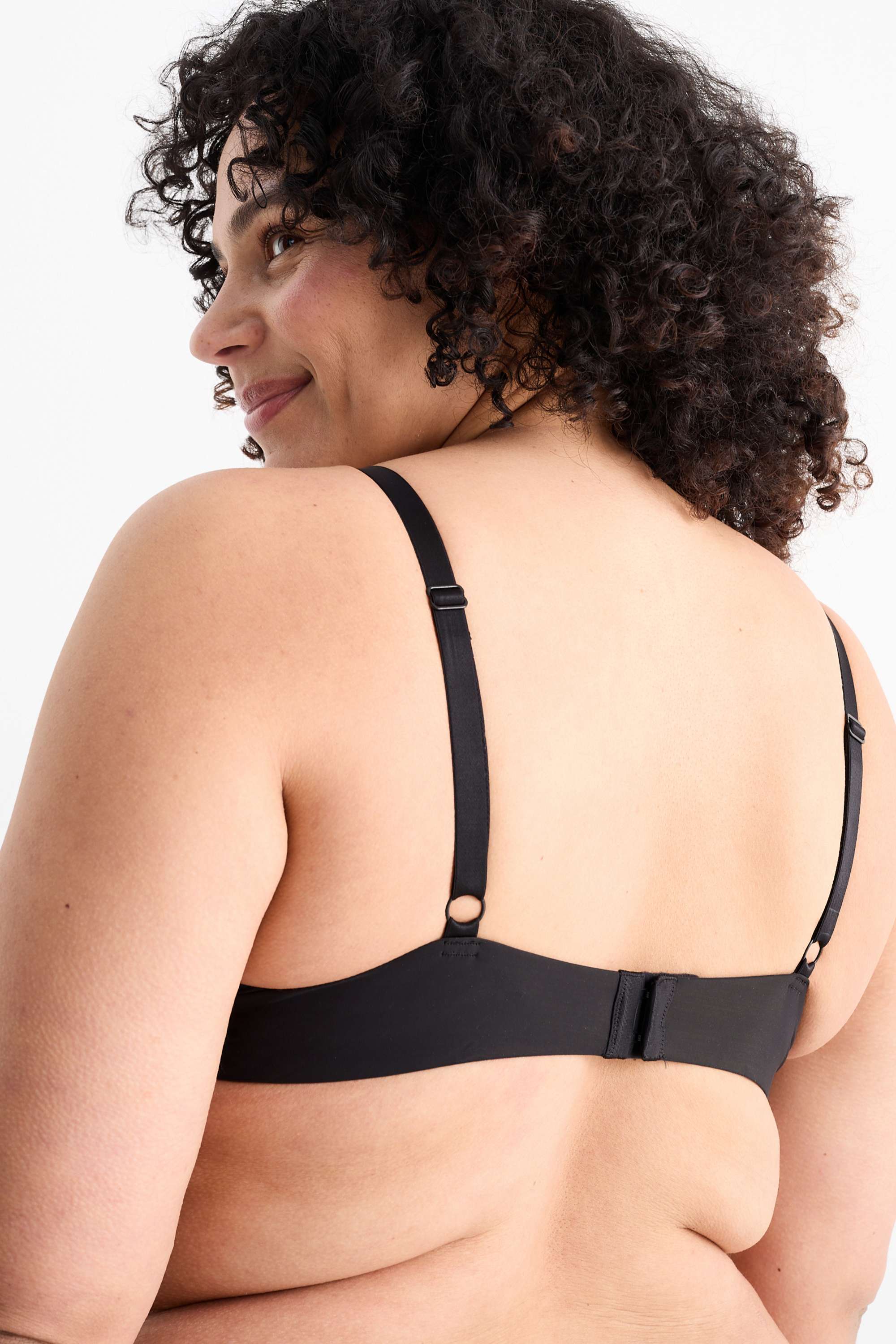 Underwire bra - DEMI - padded - LYCRA® black