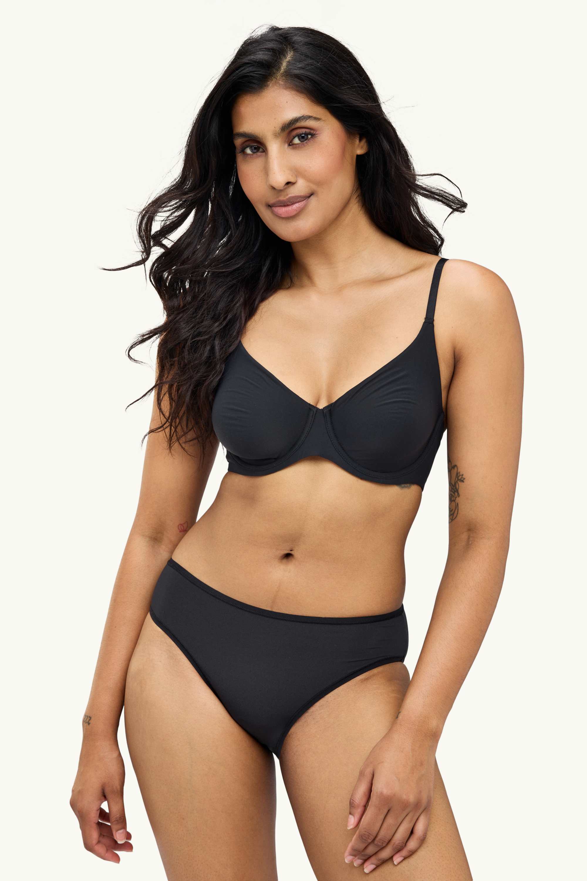 Underwire bra - FULL COVERAGE - LYCRA® black