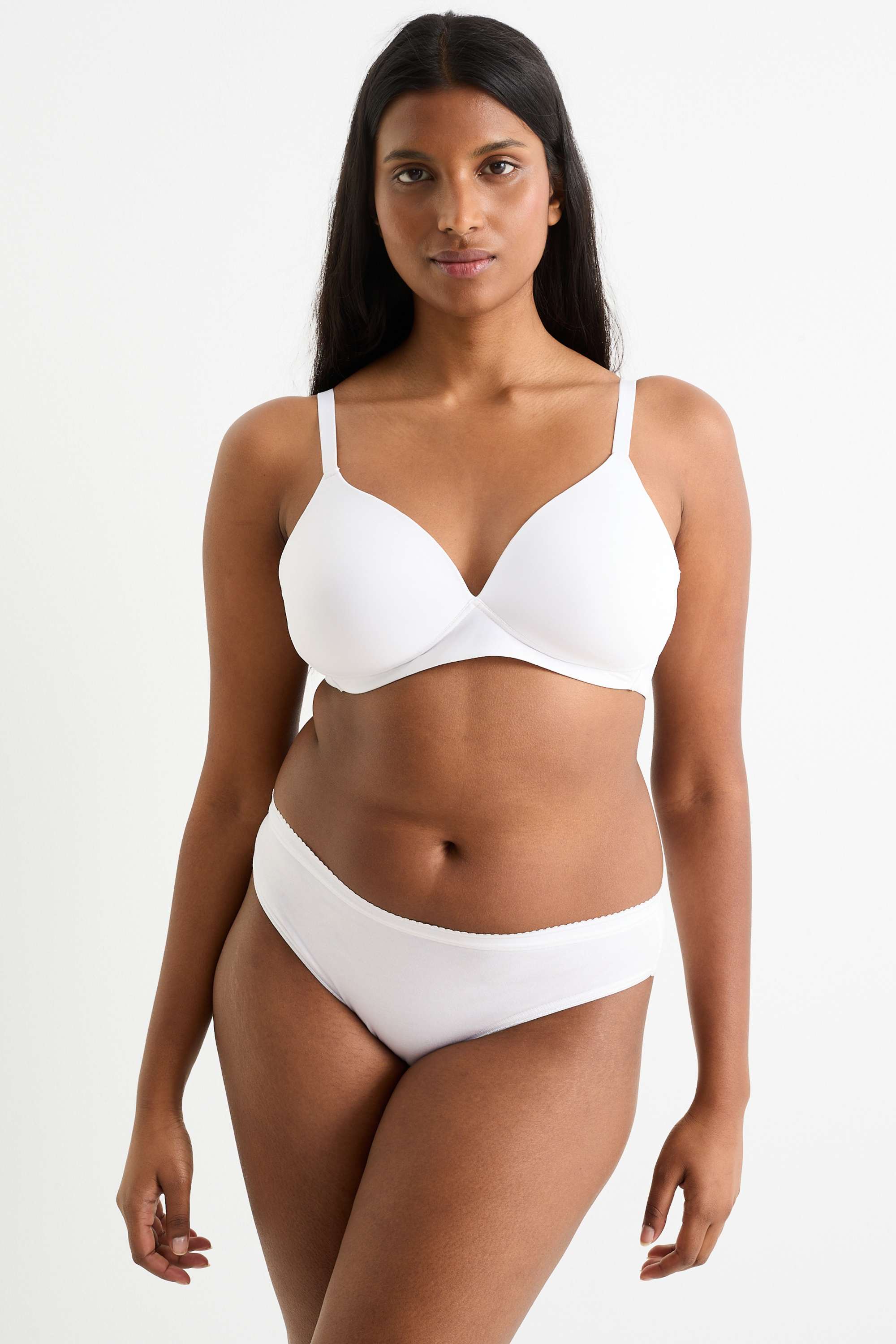 Non-wired bra - padded - LYCRA® white