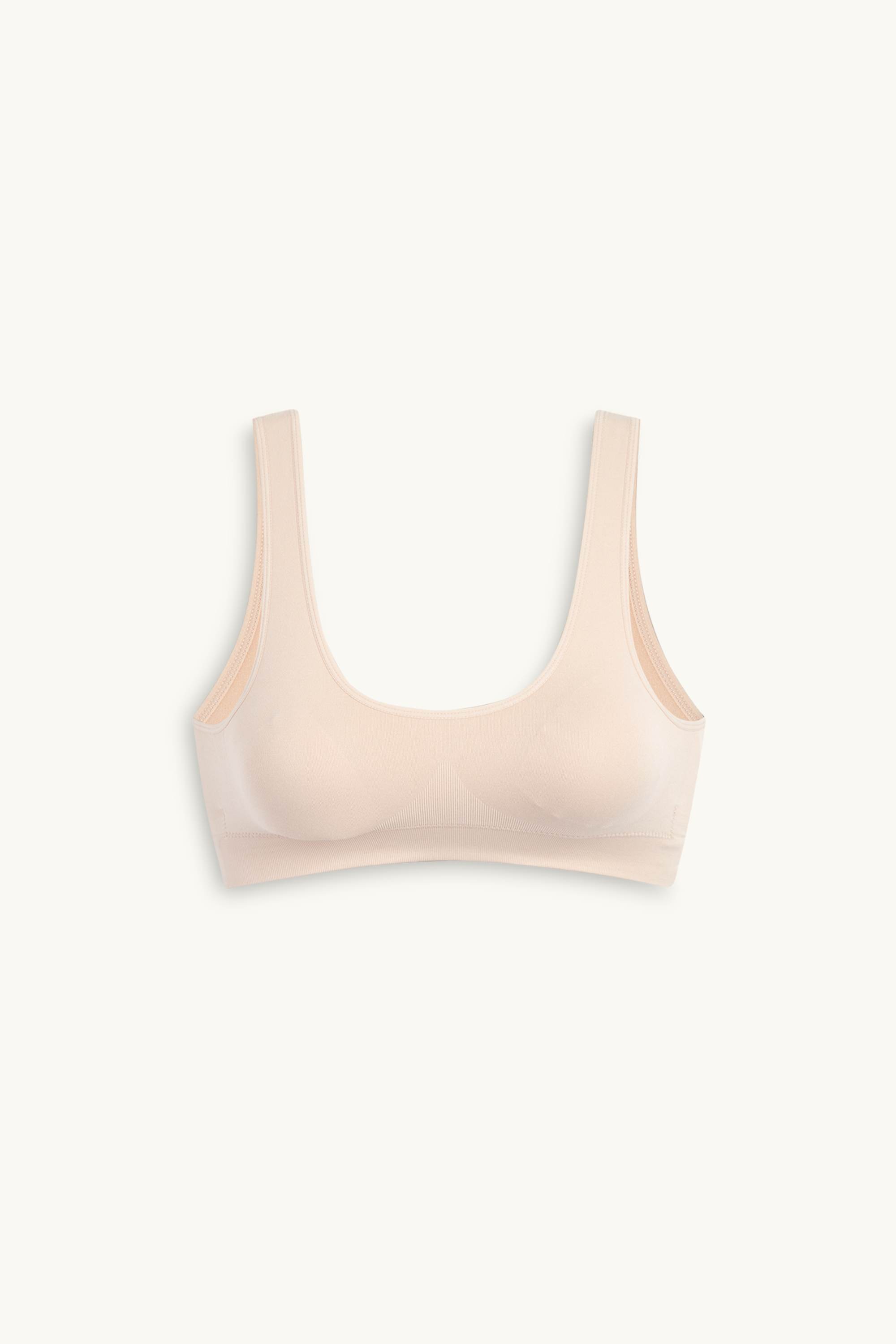 Bralette - padded - seamless light beige