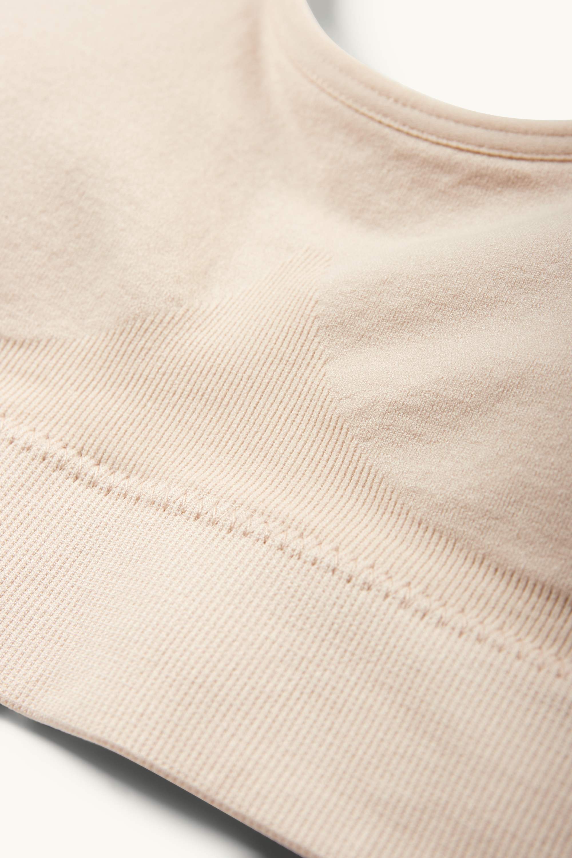 Bralette - padded - seamless light beige