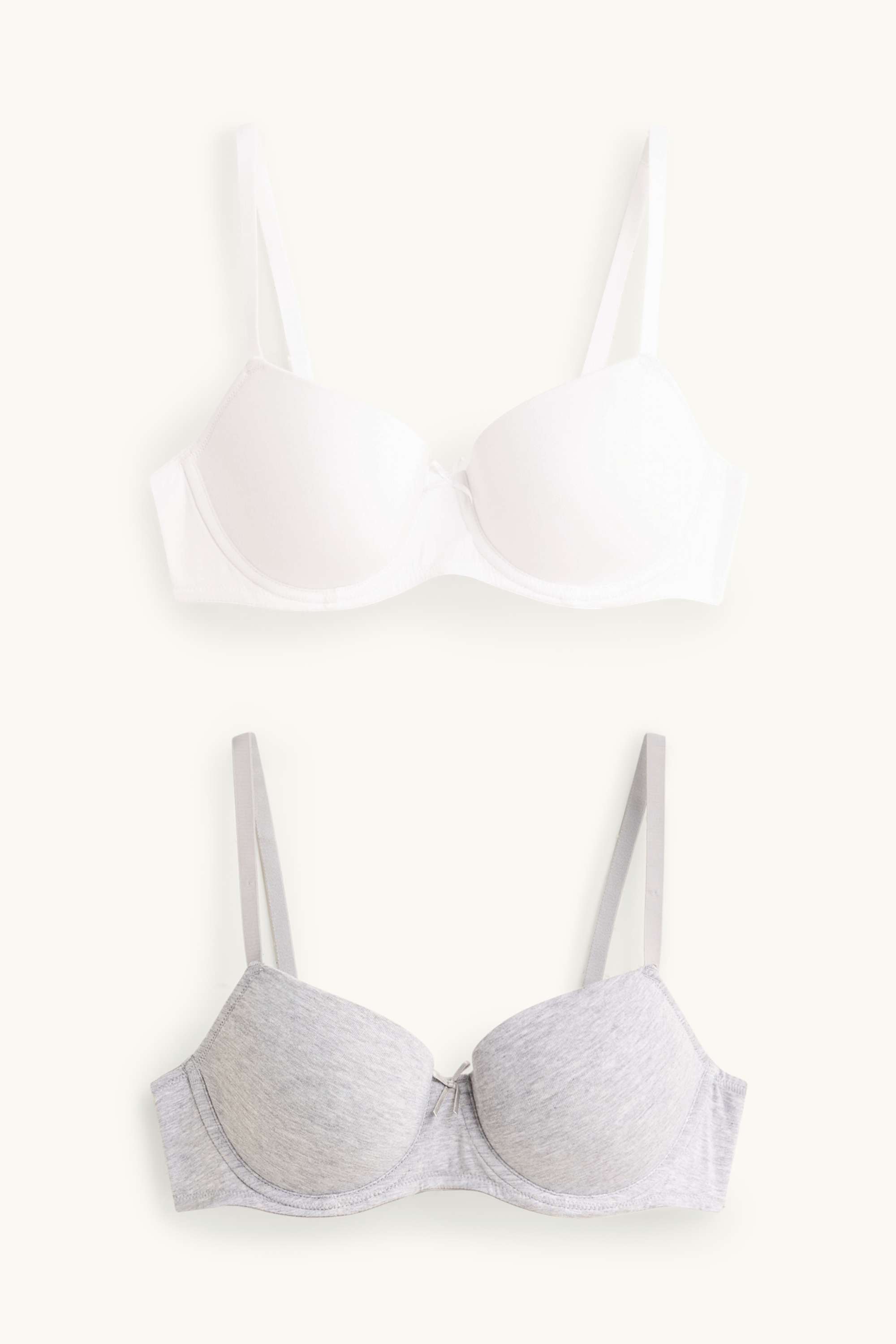 Multipack of 2 - underwire bra - DEMI - padded gray-melange