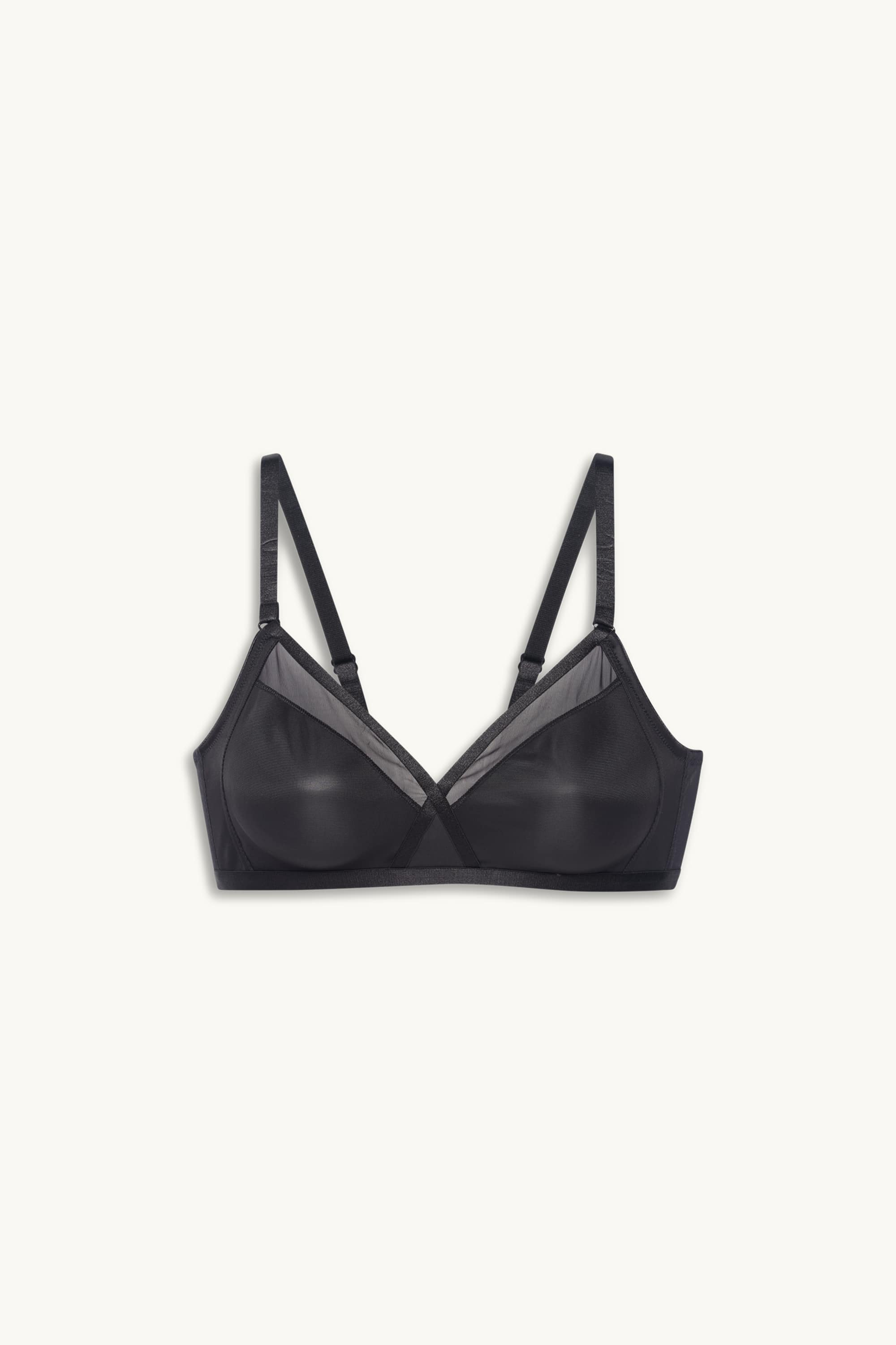 Non-wired bra - non-padded black
