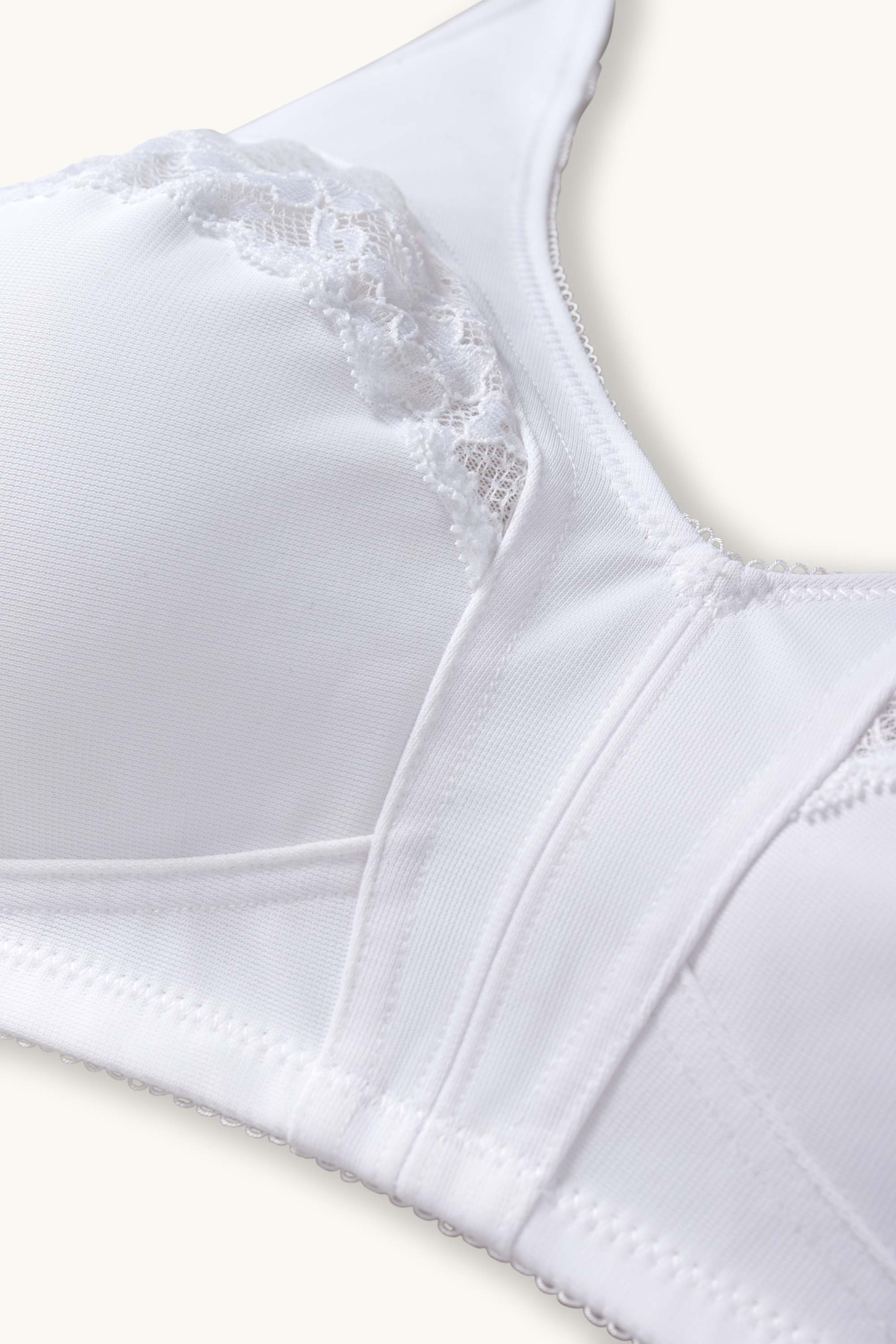 Non-wired minimiser bra white