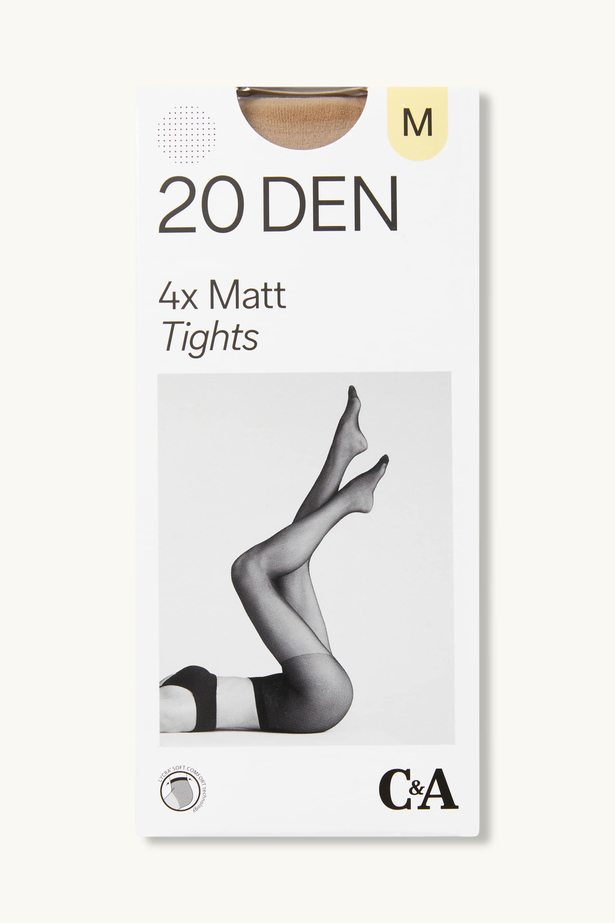 Multipack of 4 - tights - 20 denier beige