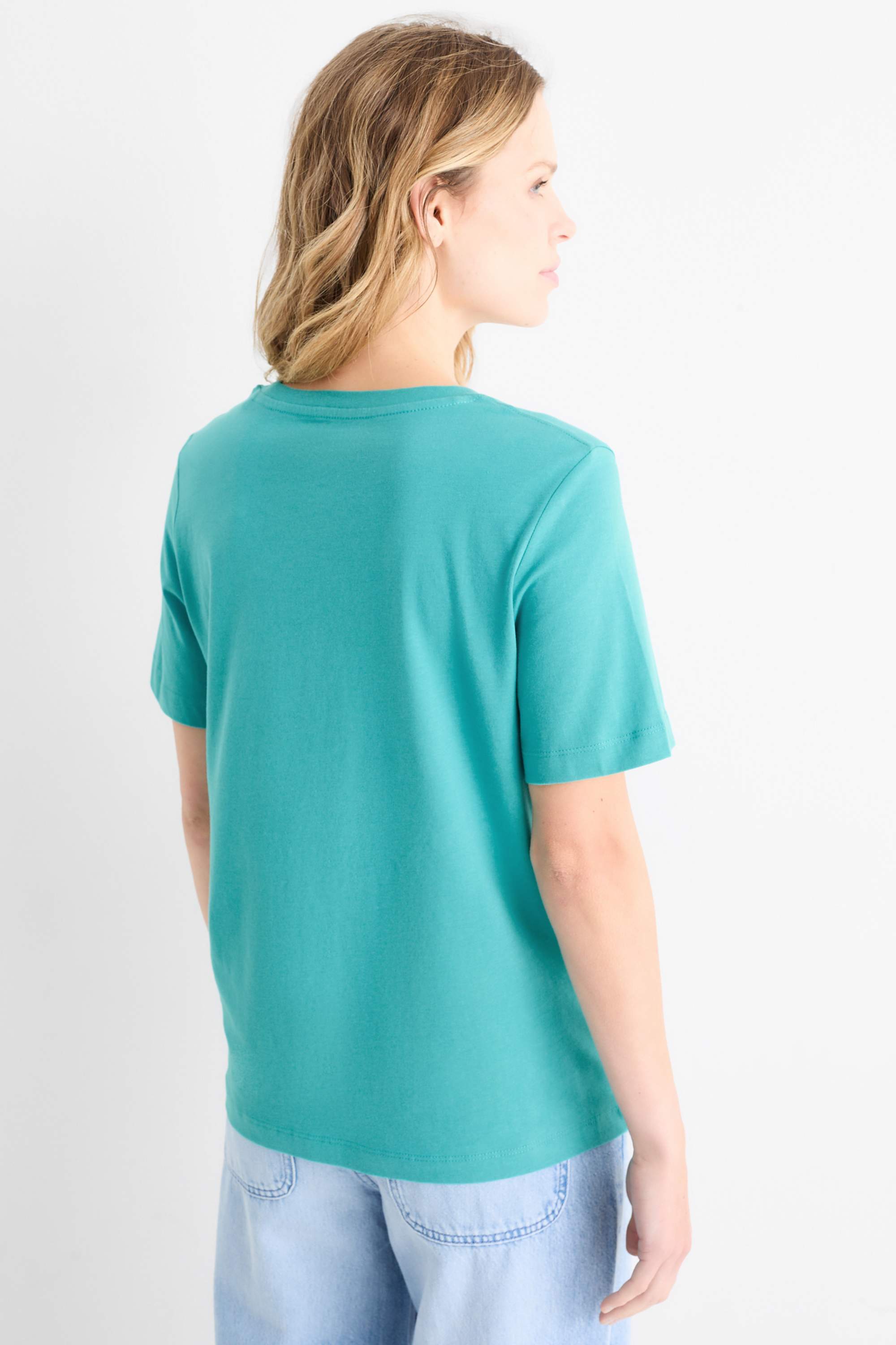 T-shirt - regular fit turquoise