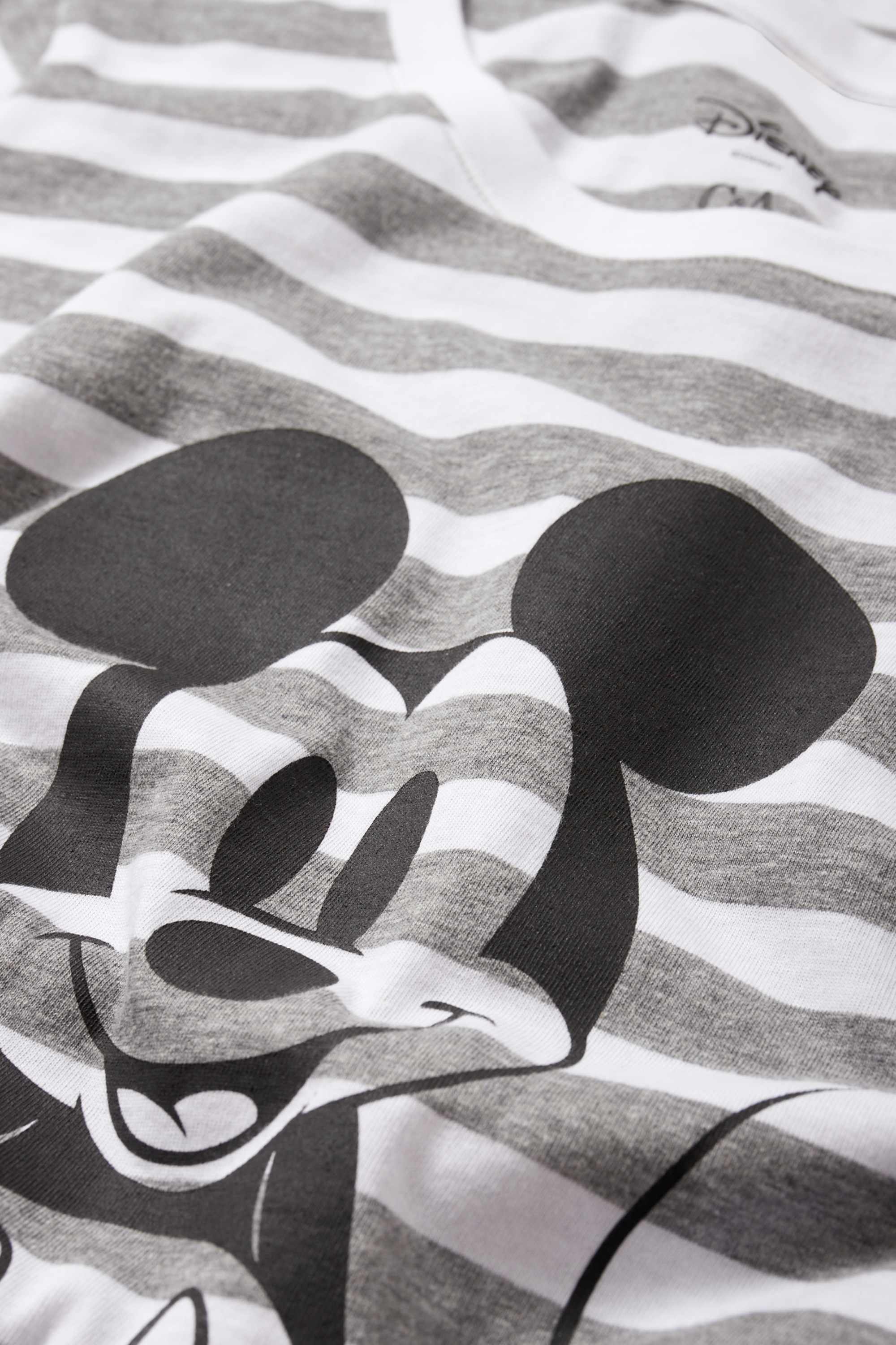 Nightdress - Mickey Mouse - striped gray