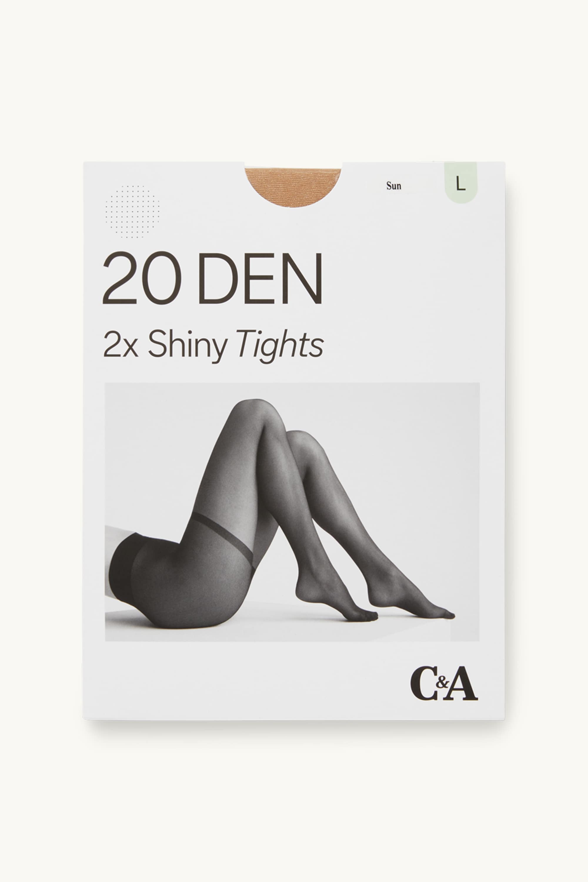 Multipack of 2 - tights - LYCRA® - 20 denier beige