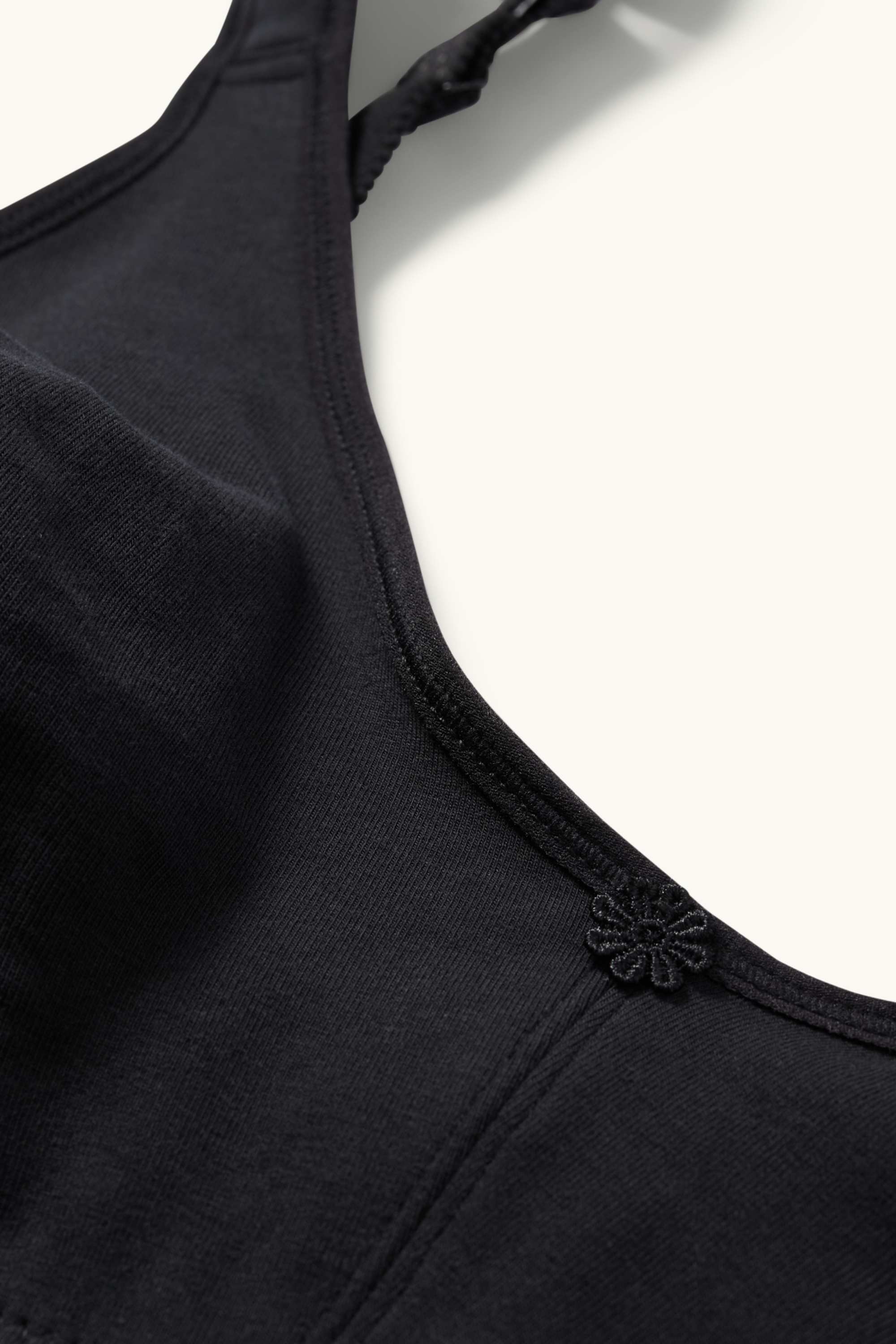 Non-wired bra black