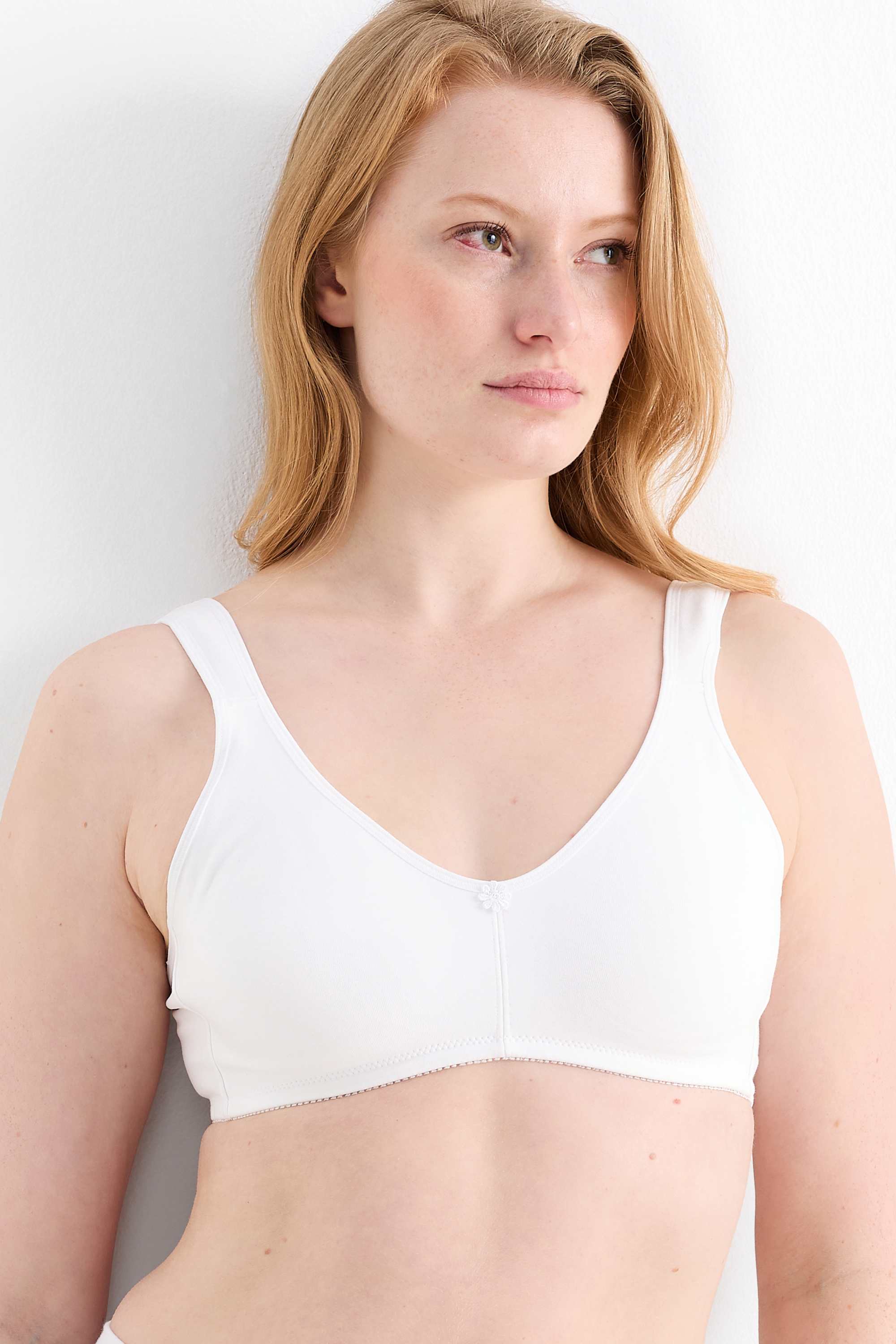 Non-wired bra white