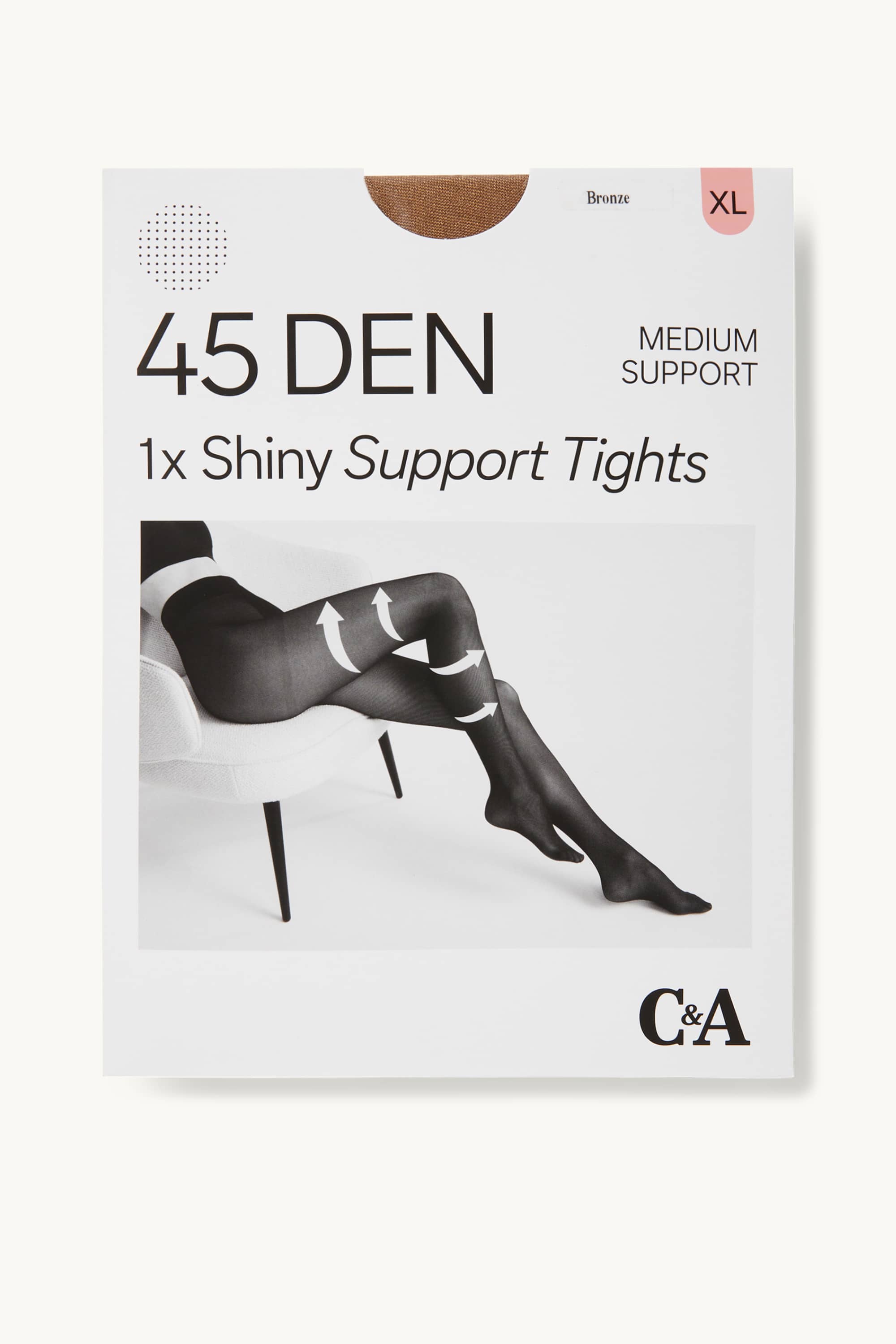 Tights - LYCRA® - 45 denier bronze