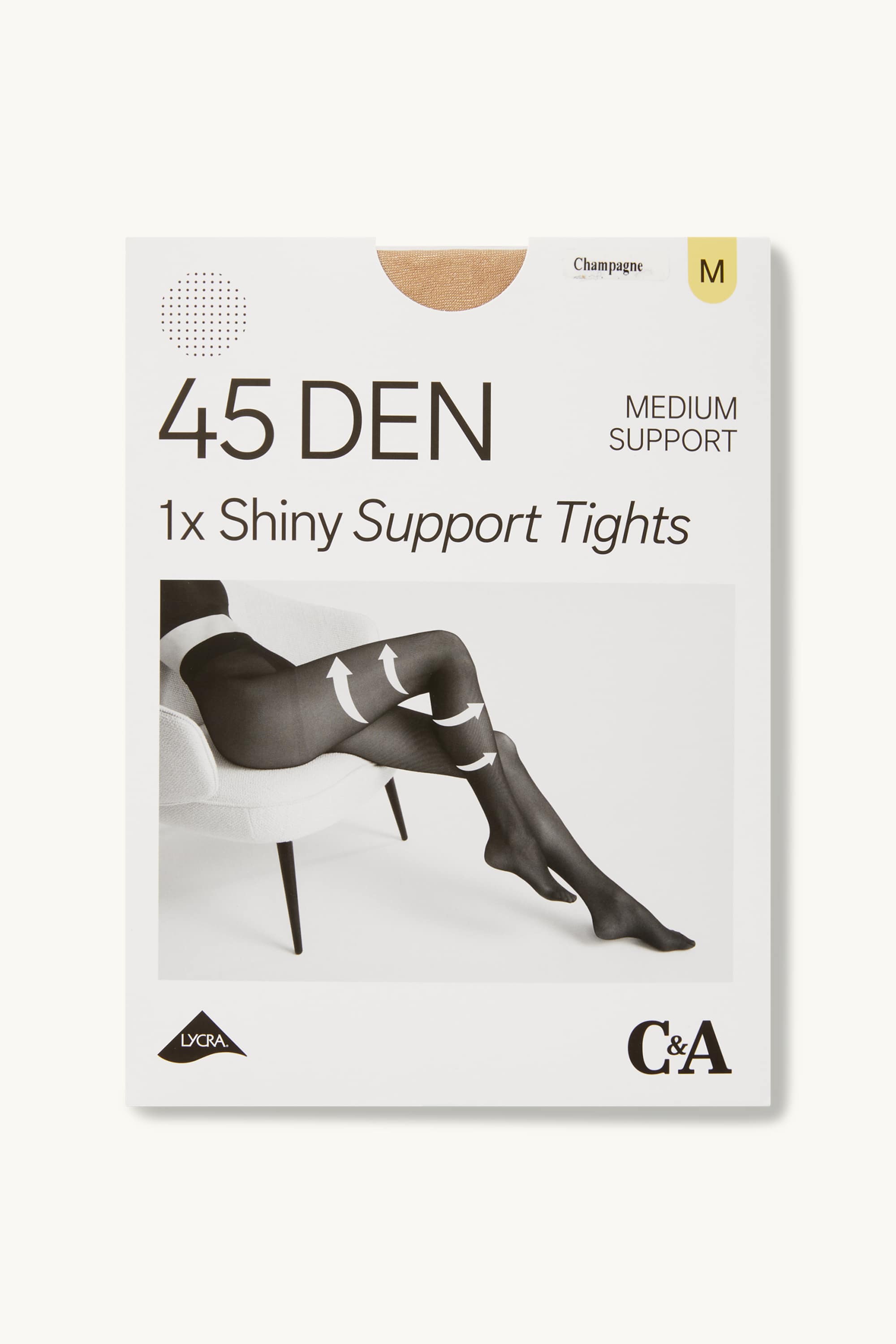 Tights - LYCRA® - 45 denier light beige