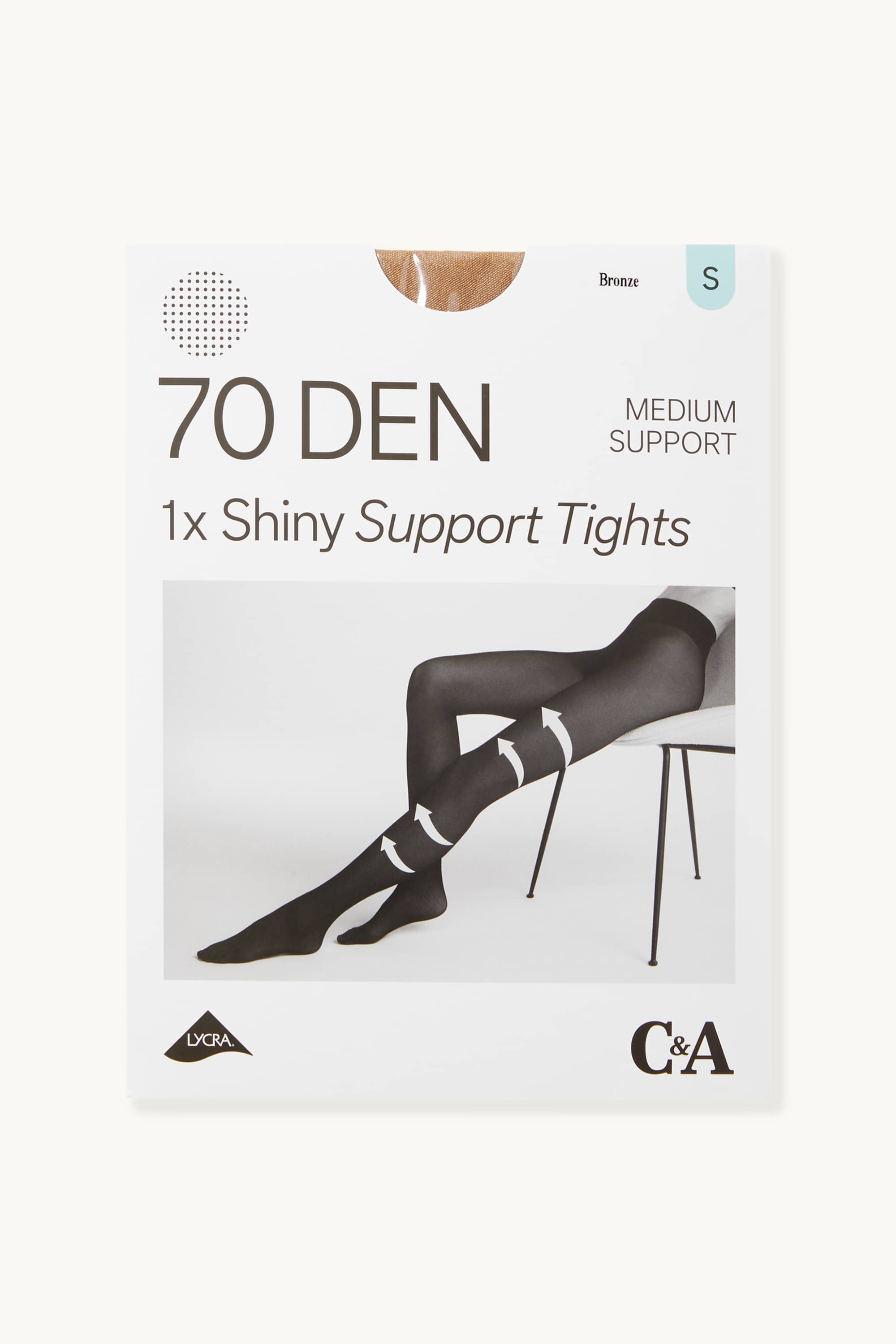Tights - LYCRA® - 70 denier beige