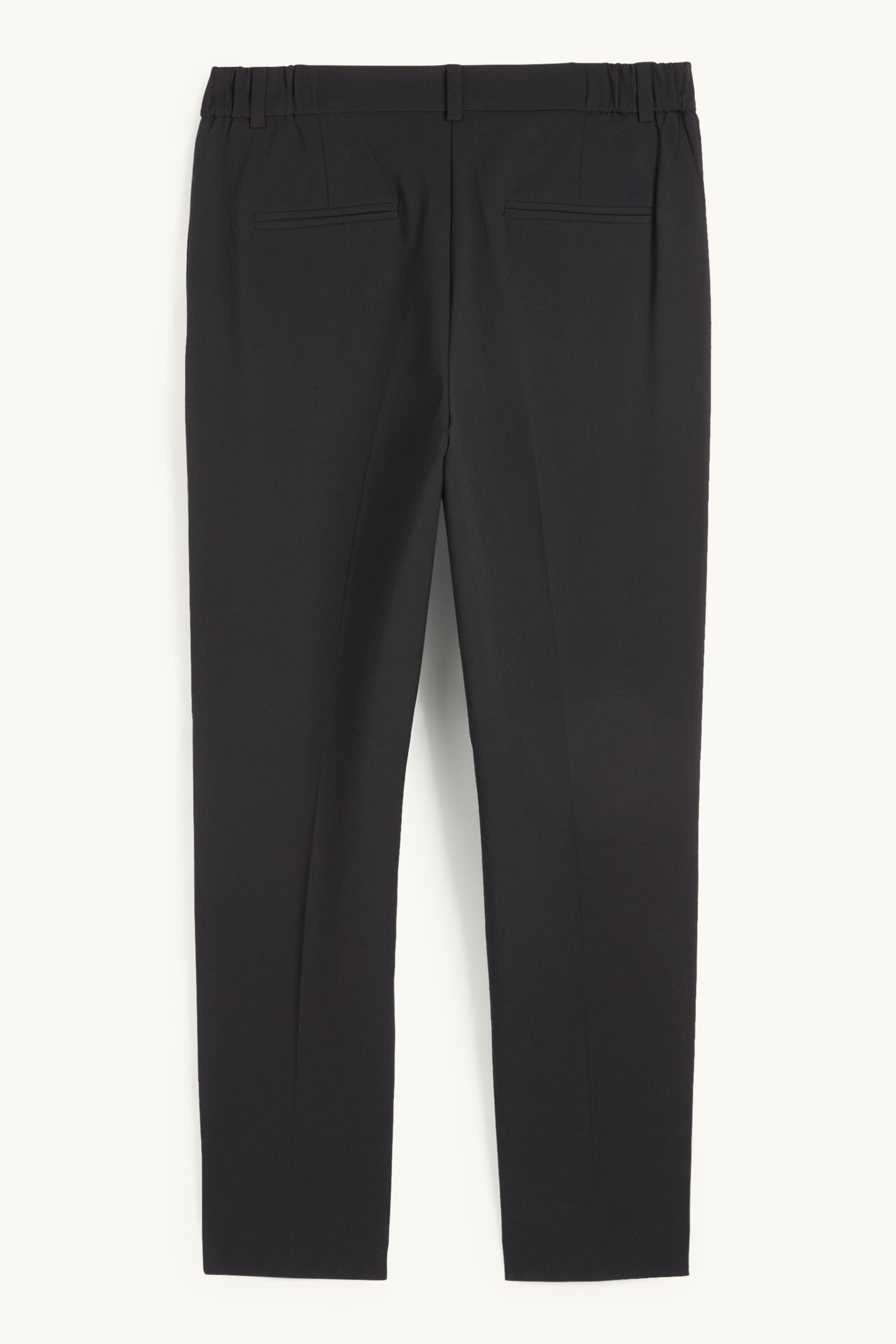 Business trousers - mid-rise waist - slim fit black