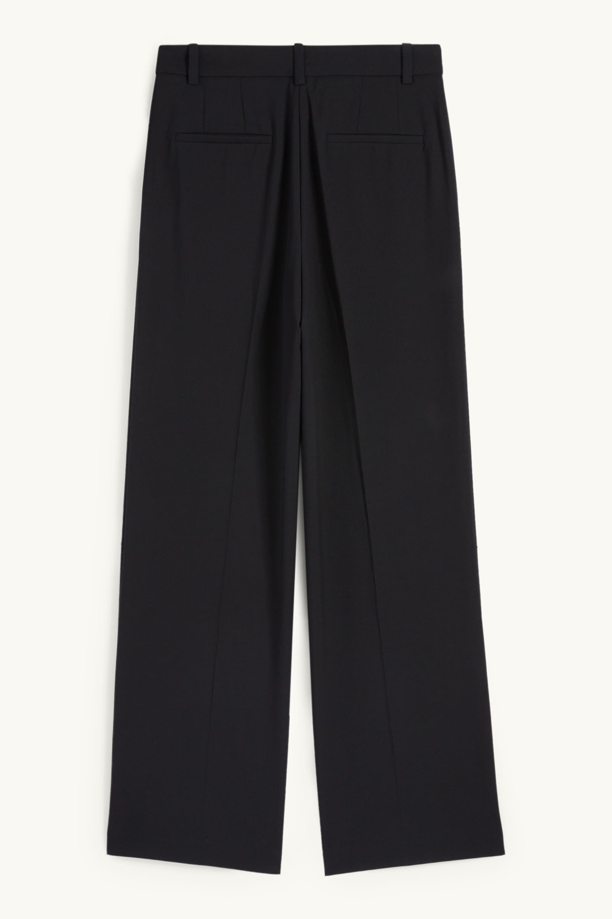 Business trousers - high waist - wide leg black