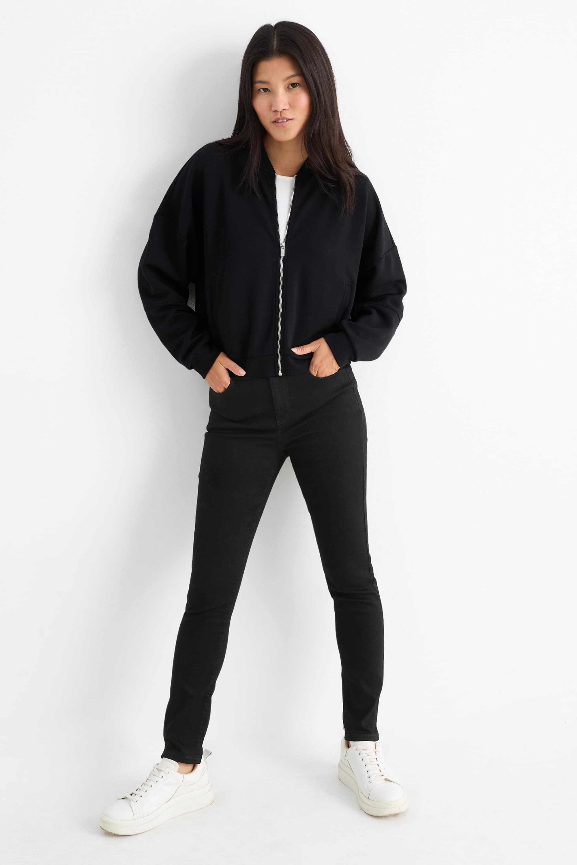 Jegging jeans - high waist black