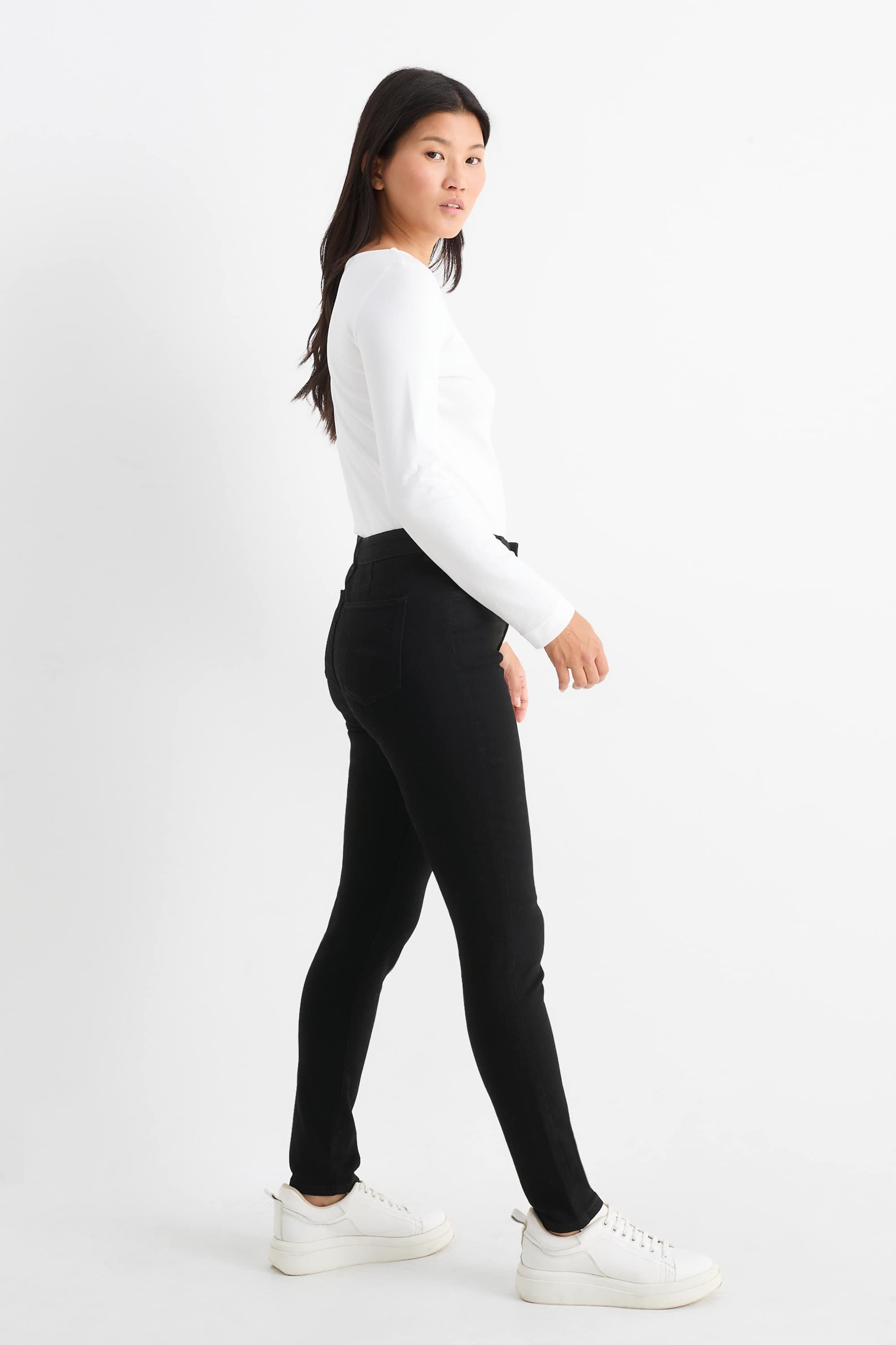 Jegging jeans - high waist black