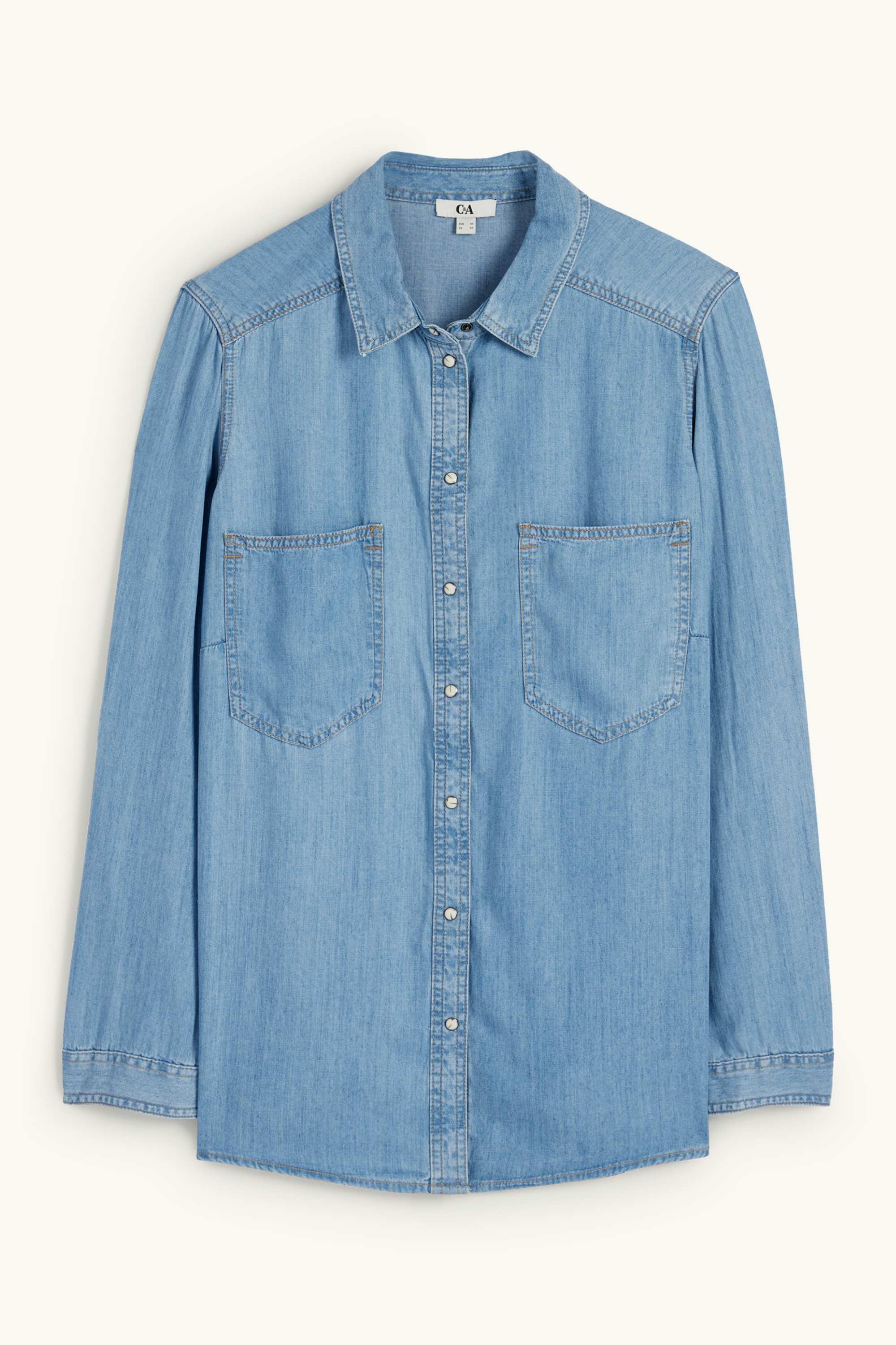 Denim blouse denim-light blue