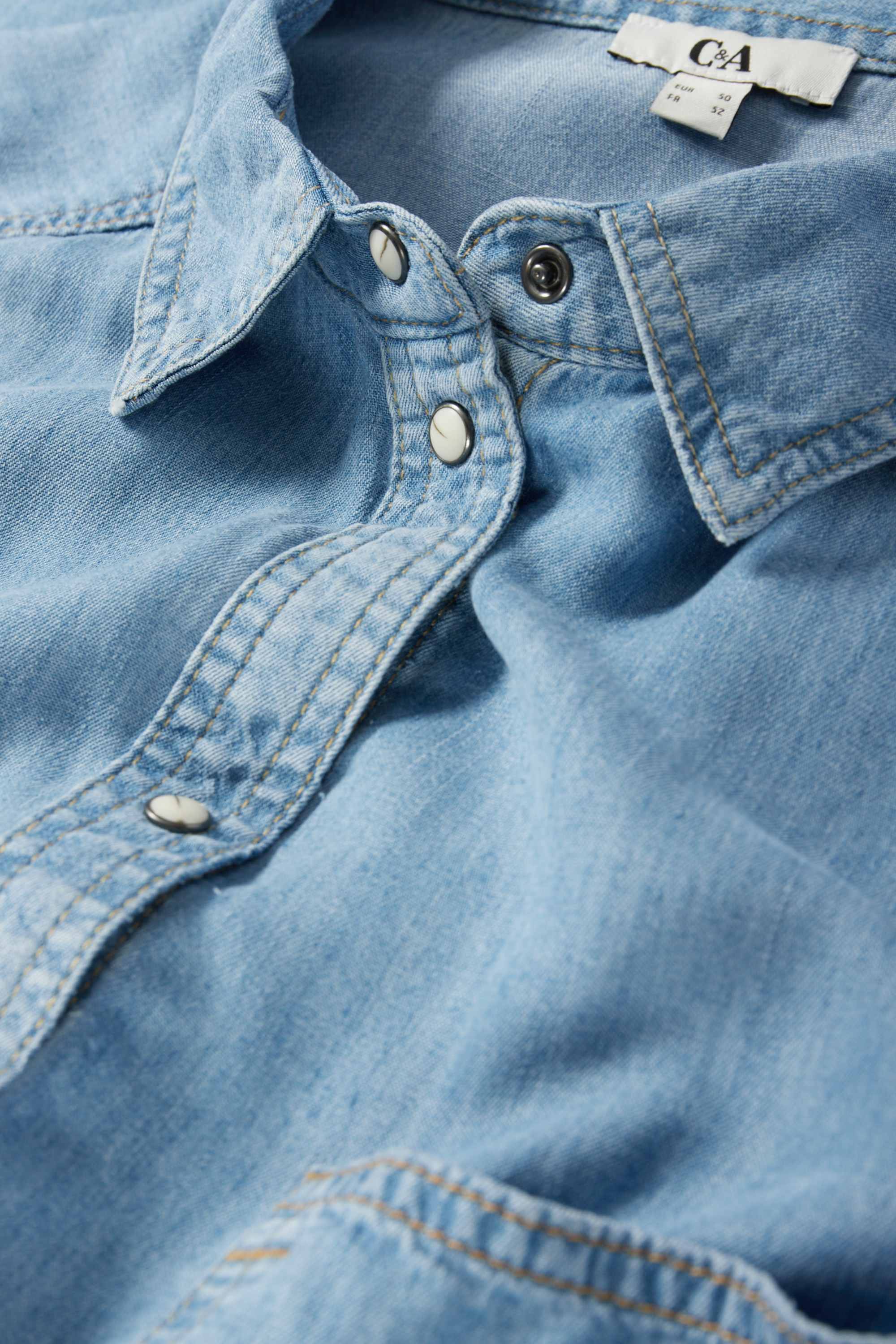 Denim blouse denim-light blue