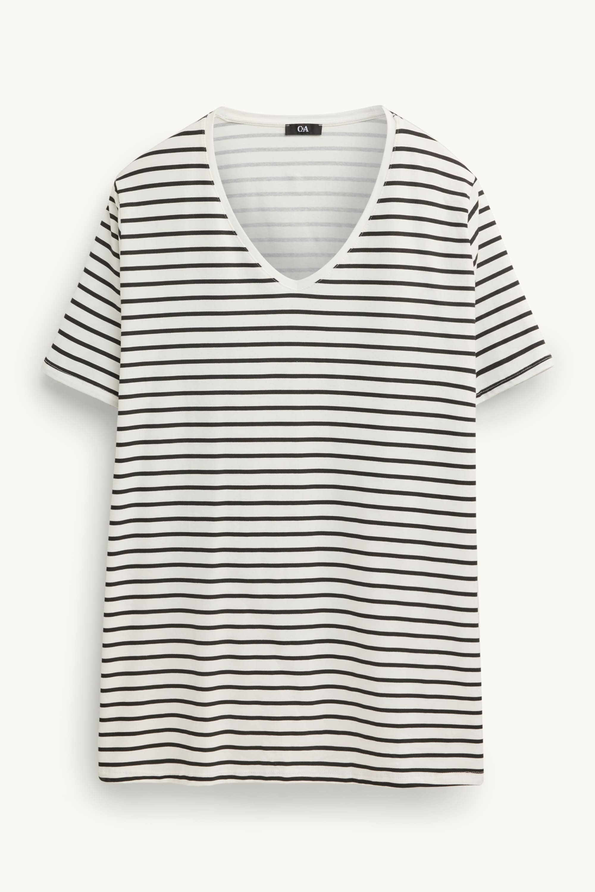 Multipack of 2 - V-neck T-shirt - LYCRA® white / black