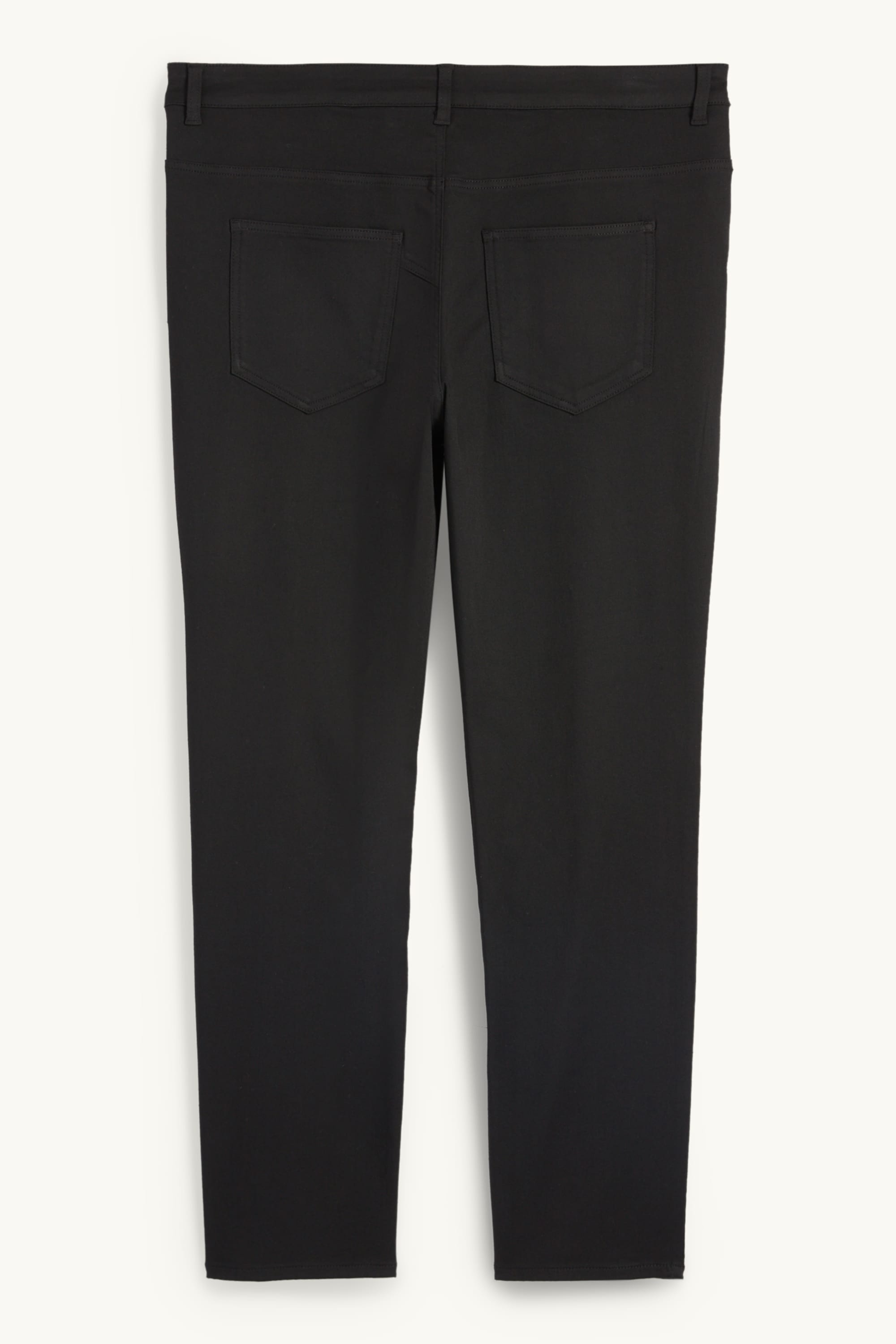 Cloth trousers - high waist - slim fit black