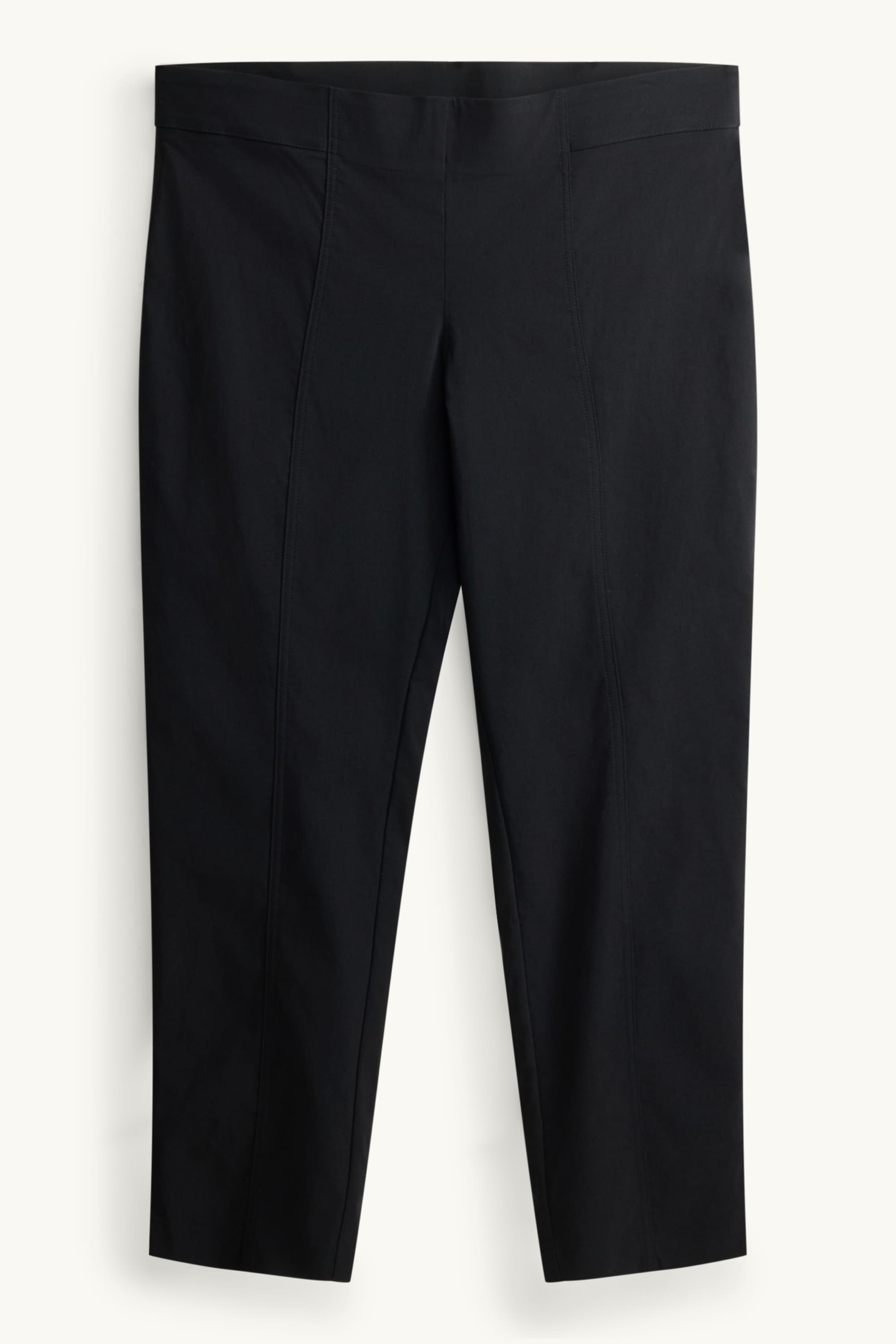 Cloth trousers - high waist - straight fit - LYCRA® black