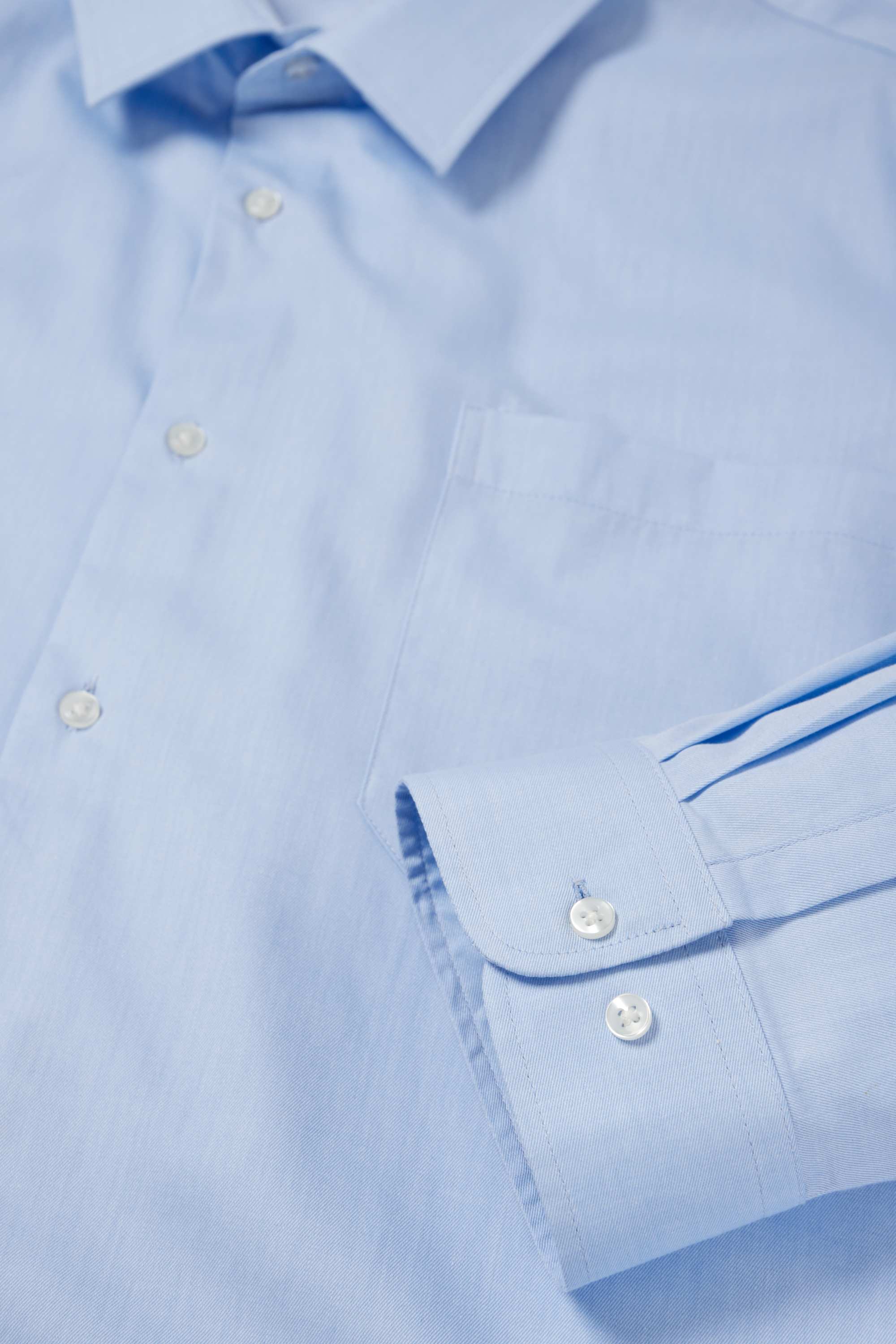 Shirt - regular fit - kent collar - easy-iron light blue