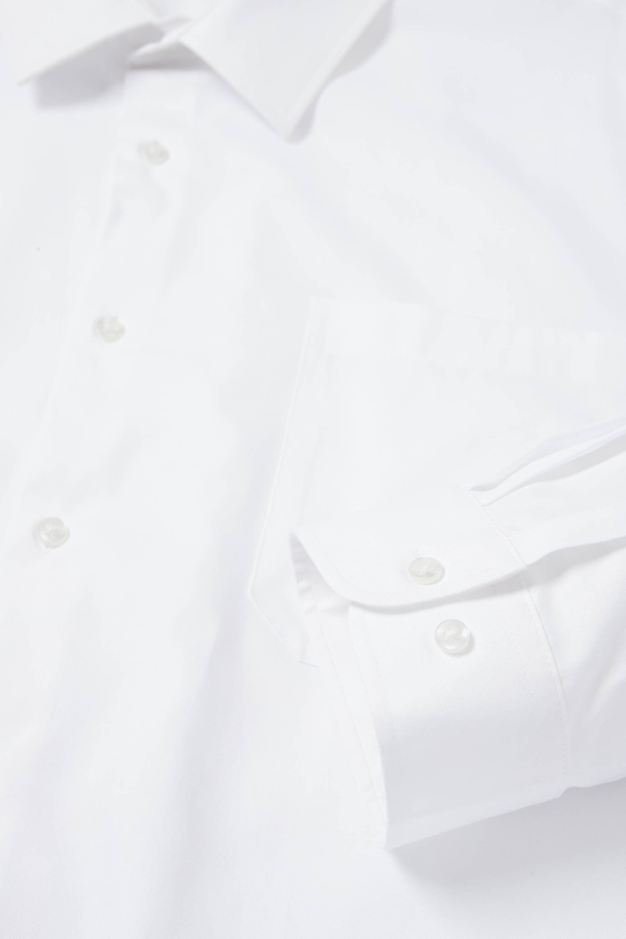Shirt - regular fit - kent collar - easy-iron cremewhite