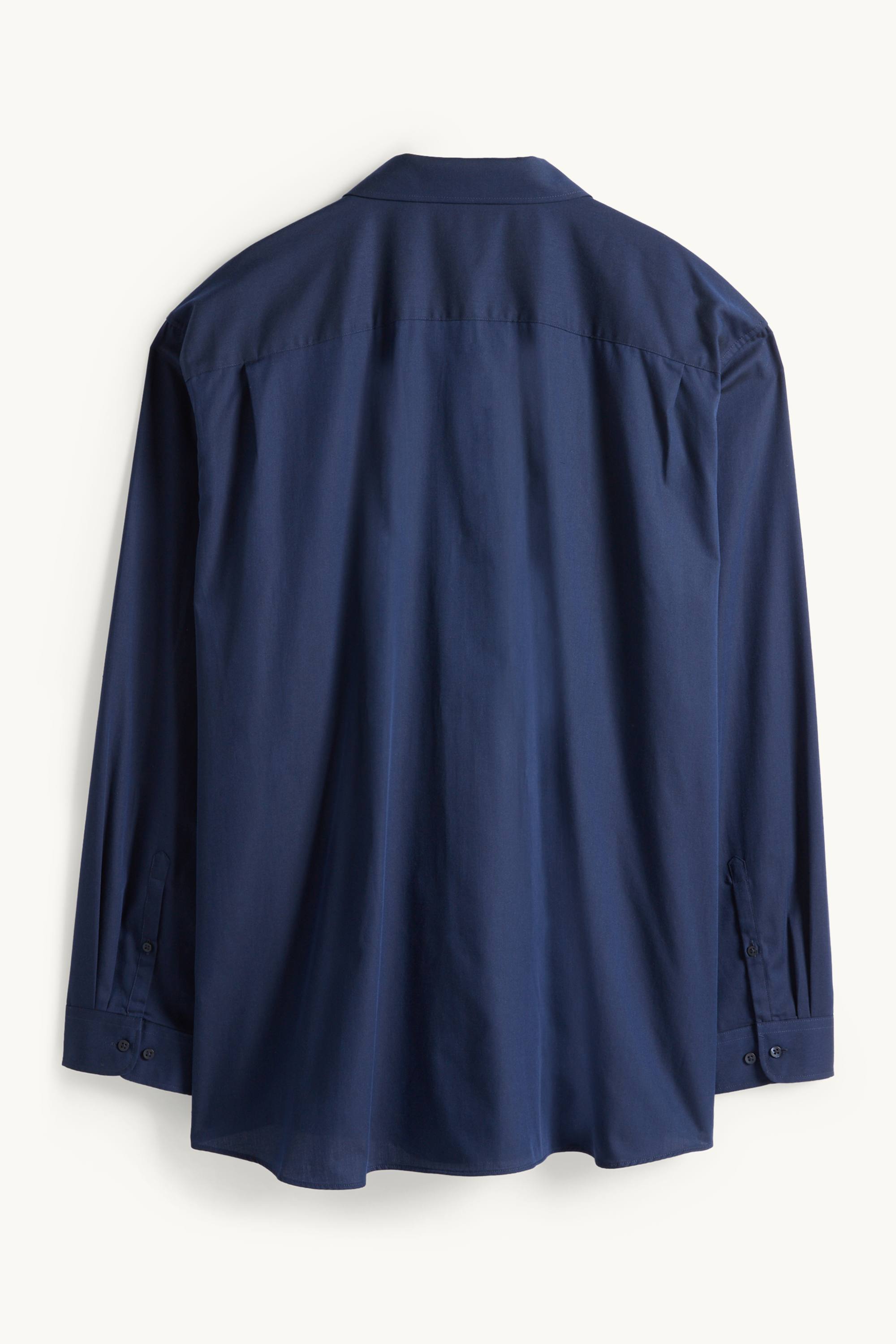 Shirt - regular fit - kent collar - easy-iron dark blue