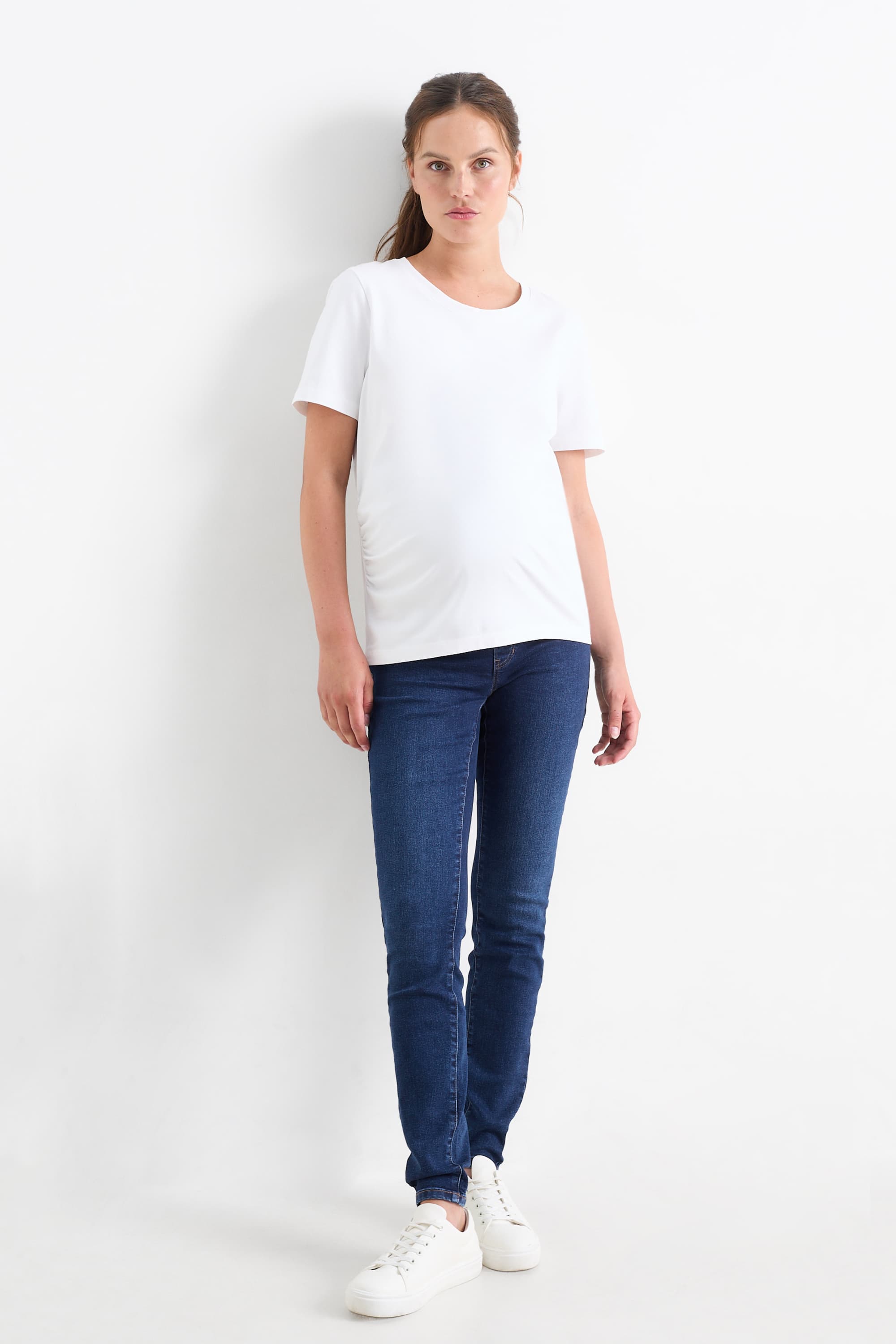 Maternity jeans - jegging jeans denim-dark blue