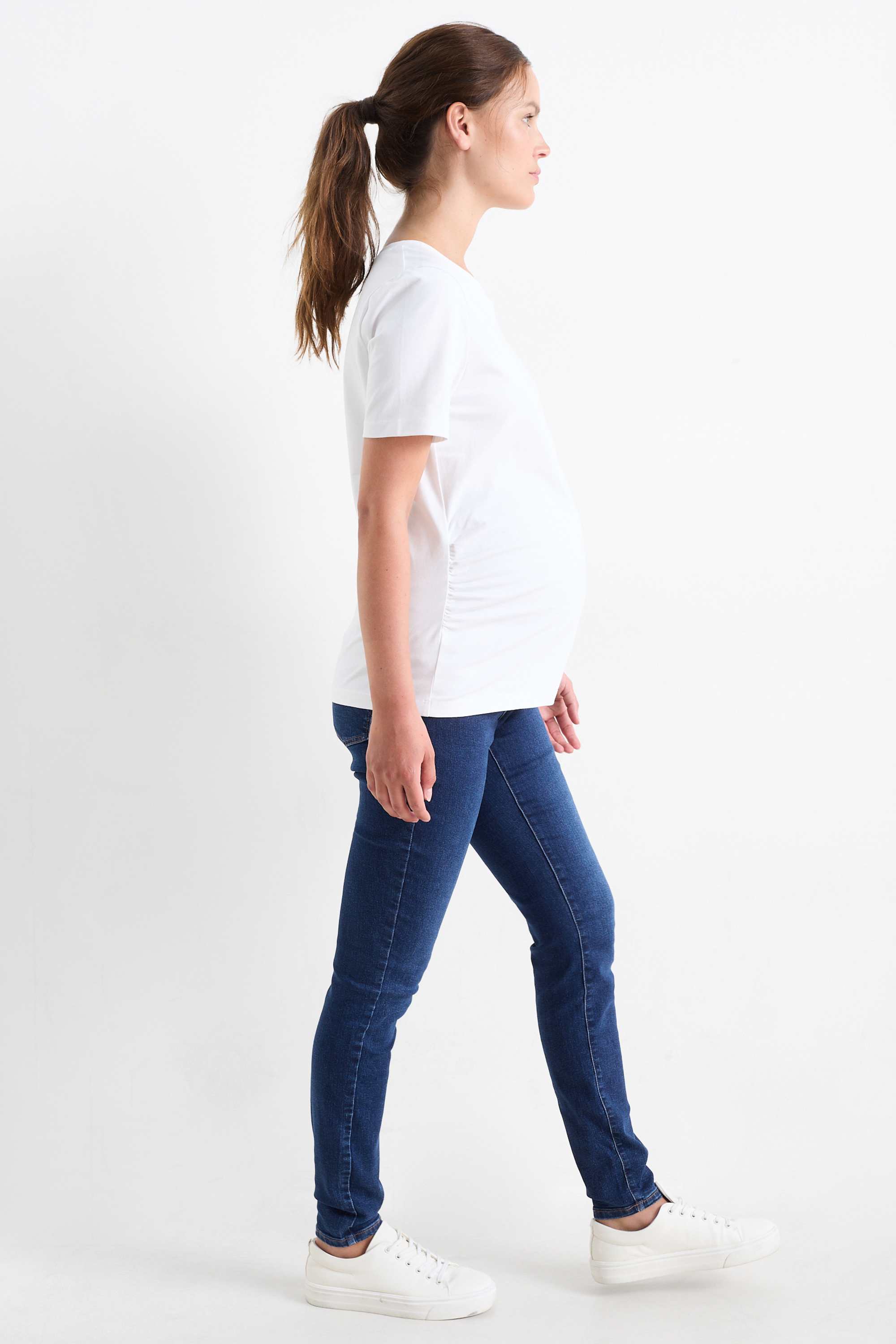Maternity jeans - jegging jeans denim-dark blue