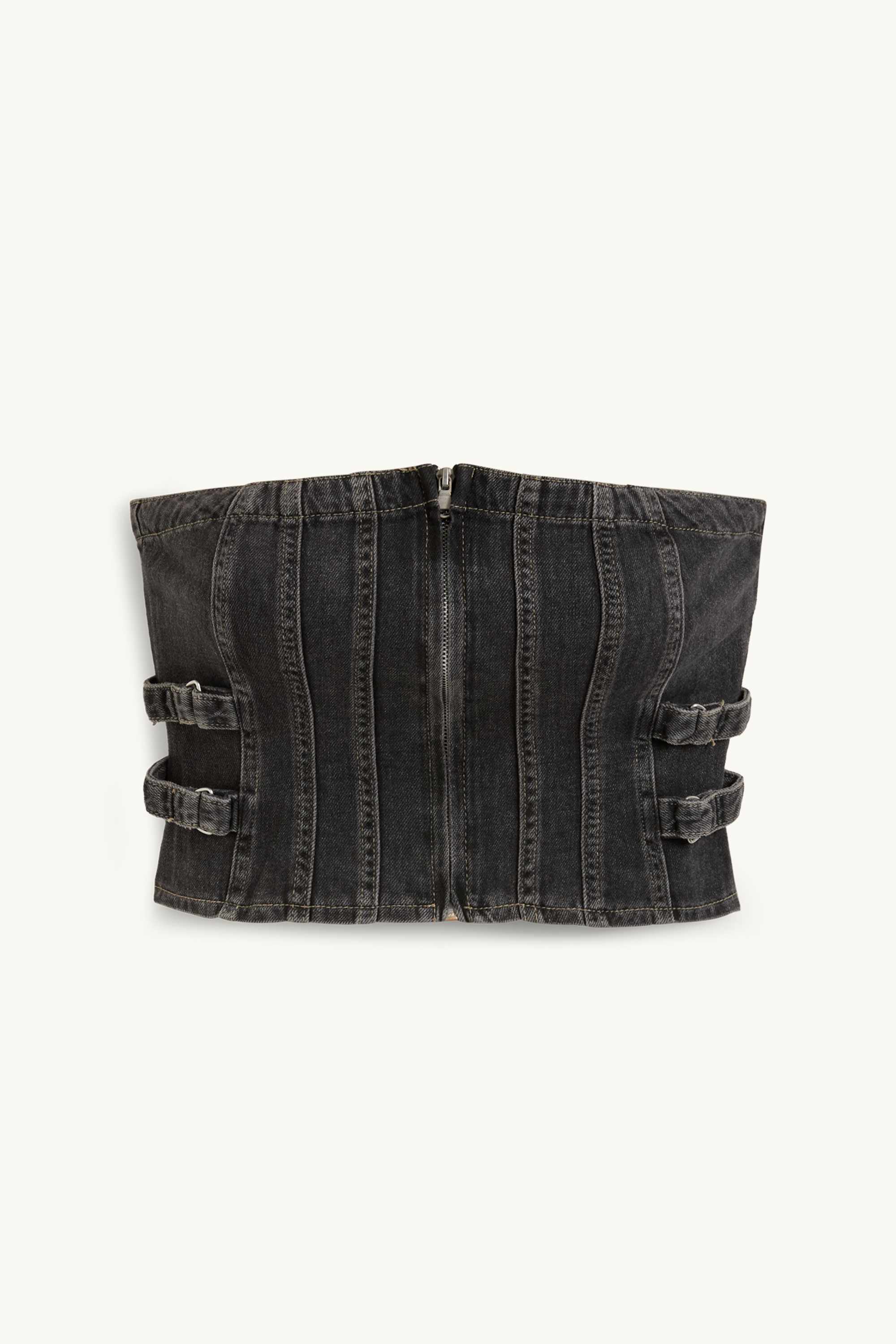 Denim corsage denim-dark gray