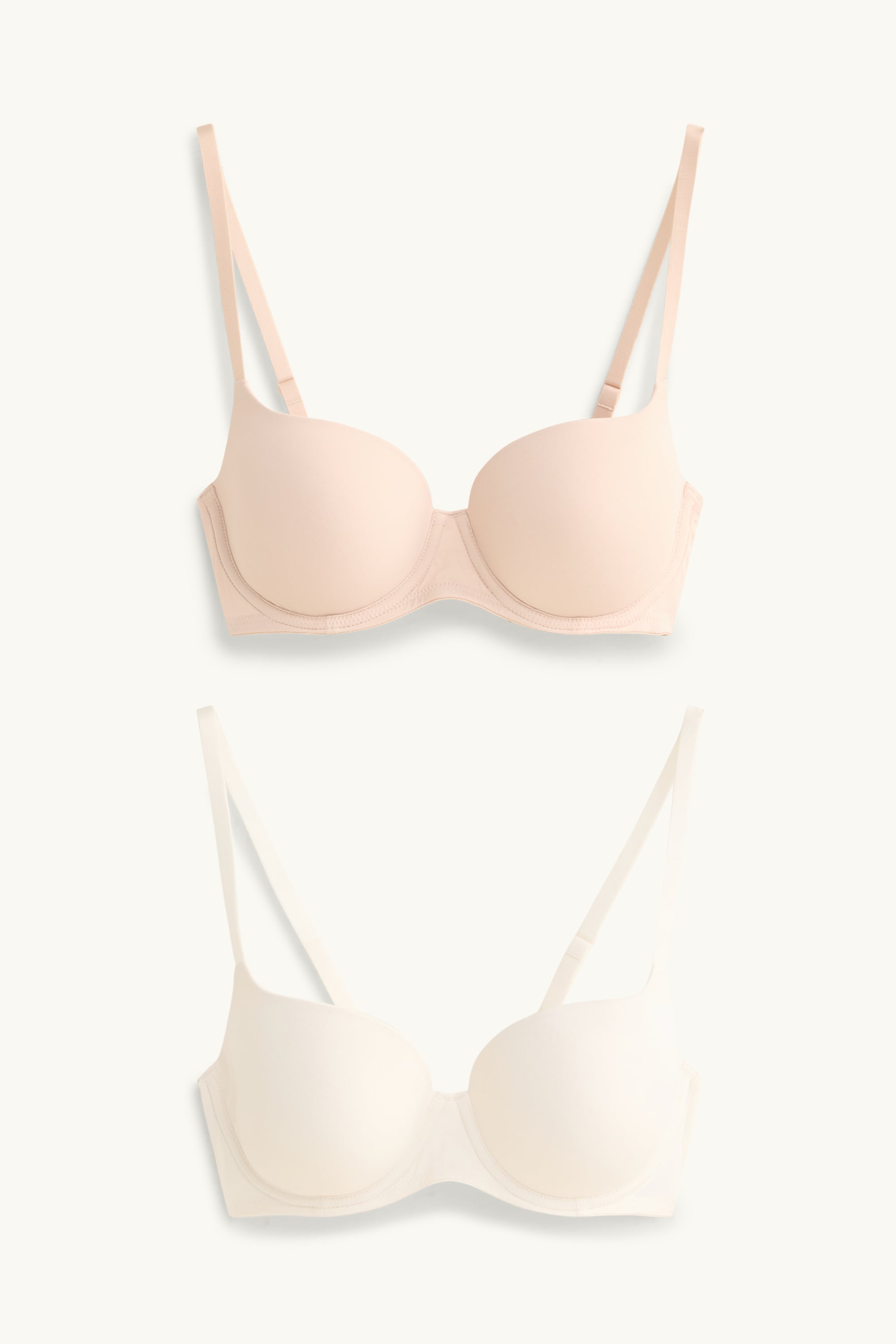 Multipack of 2 - underwire bra - FULL COVERAGE - padded creme