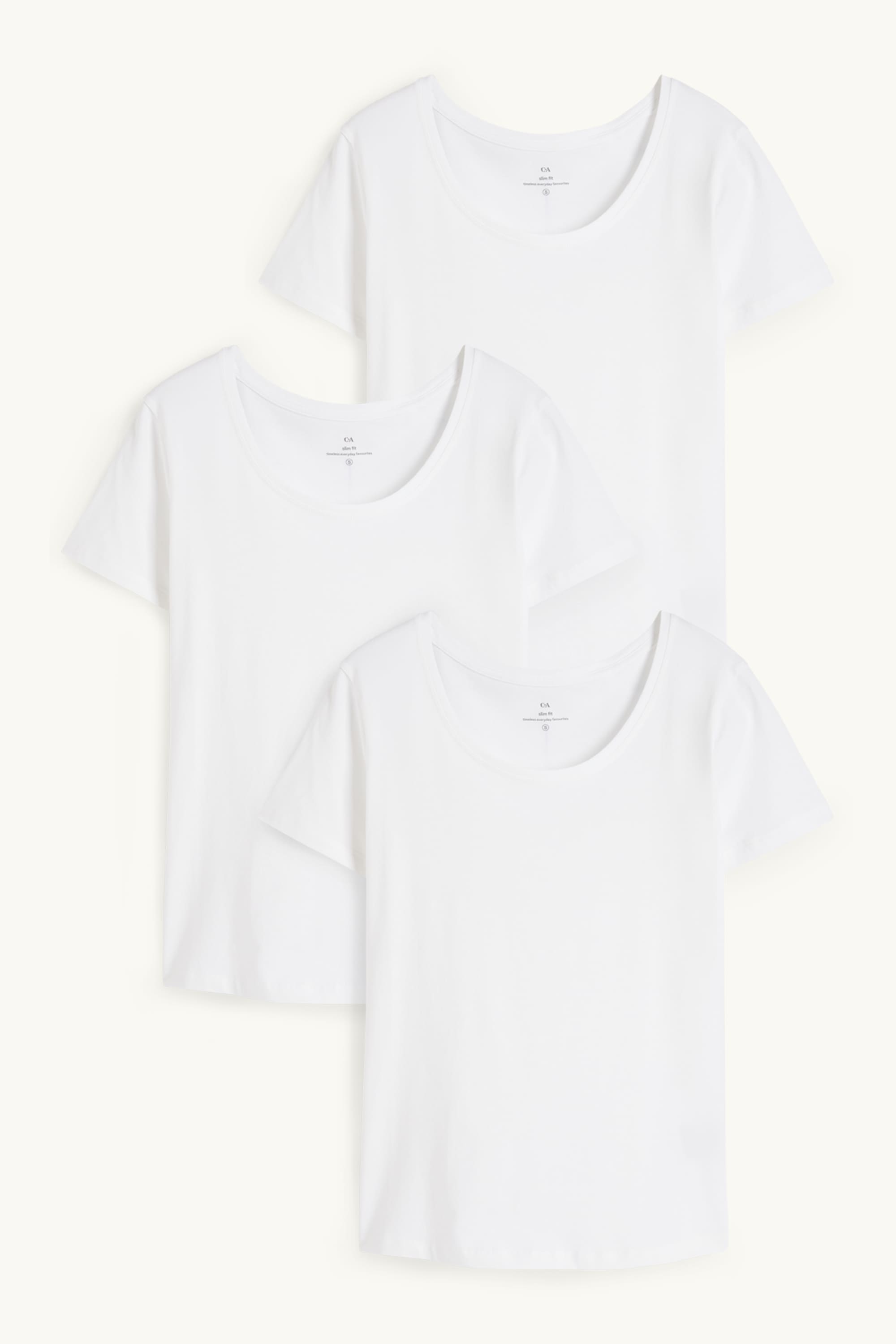 Multipack of 3 - T-shirt white