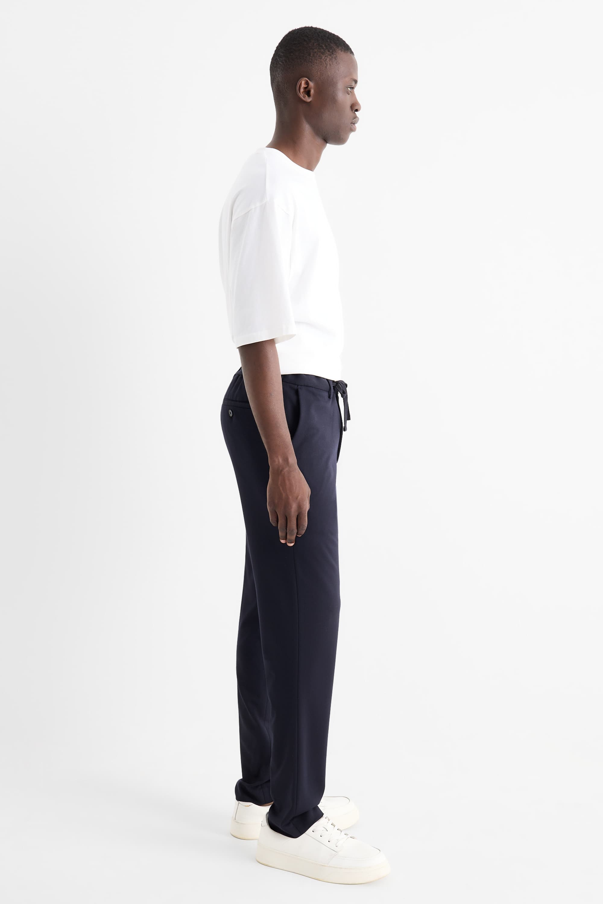 Mix & match suit trousers - slim fit - stretch dark blue
