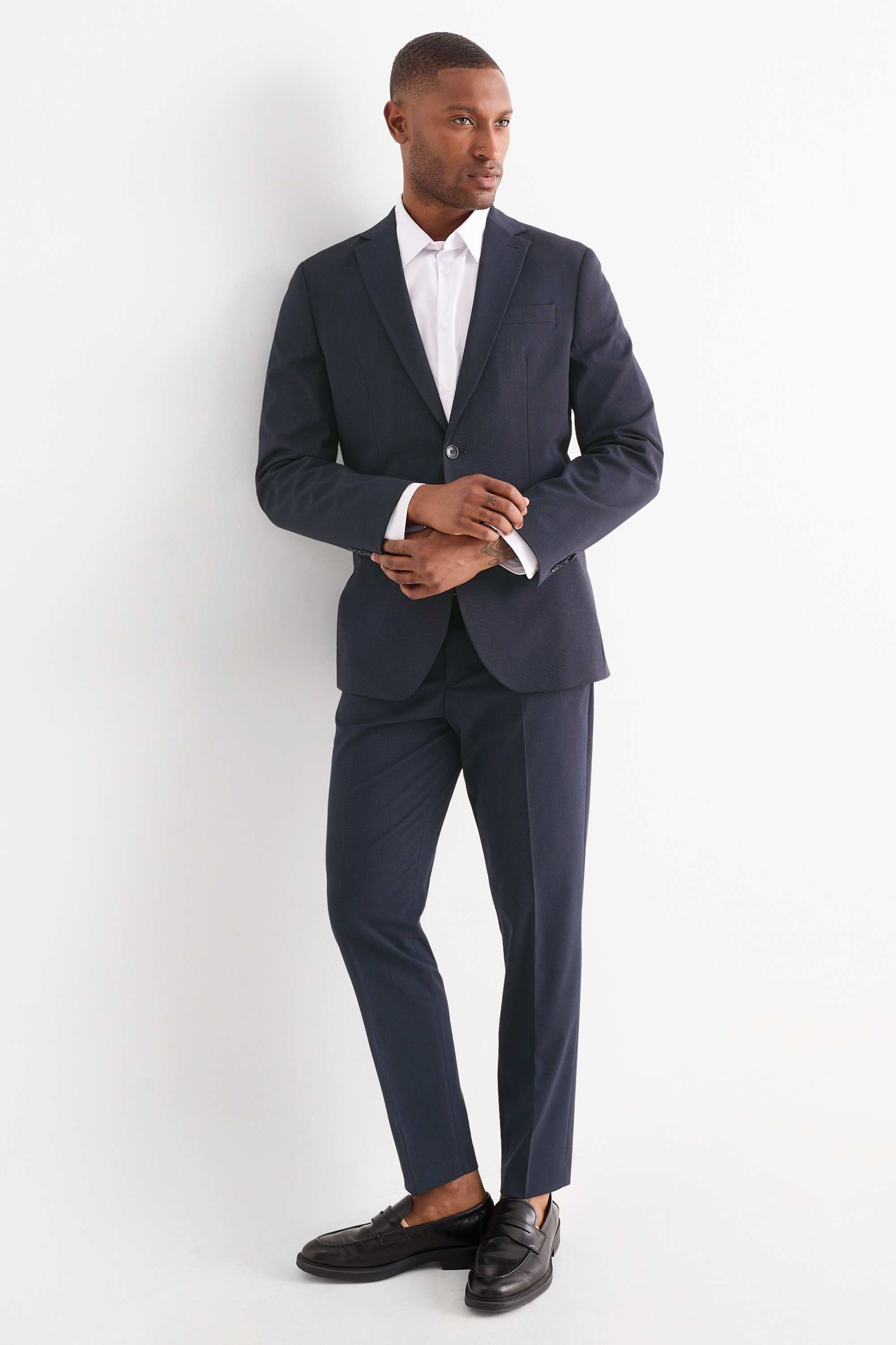 Suit trousers - body fit - Flex - LYCRA® dark blue