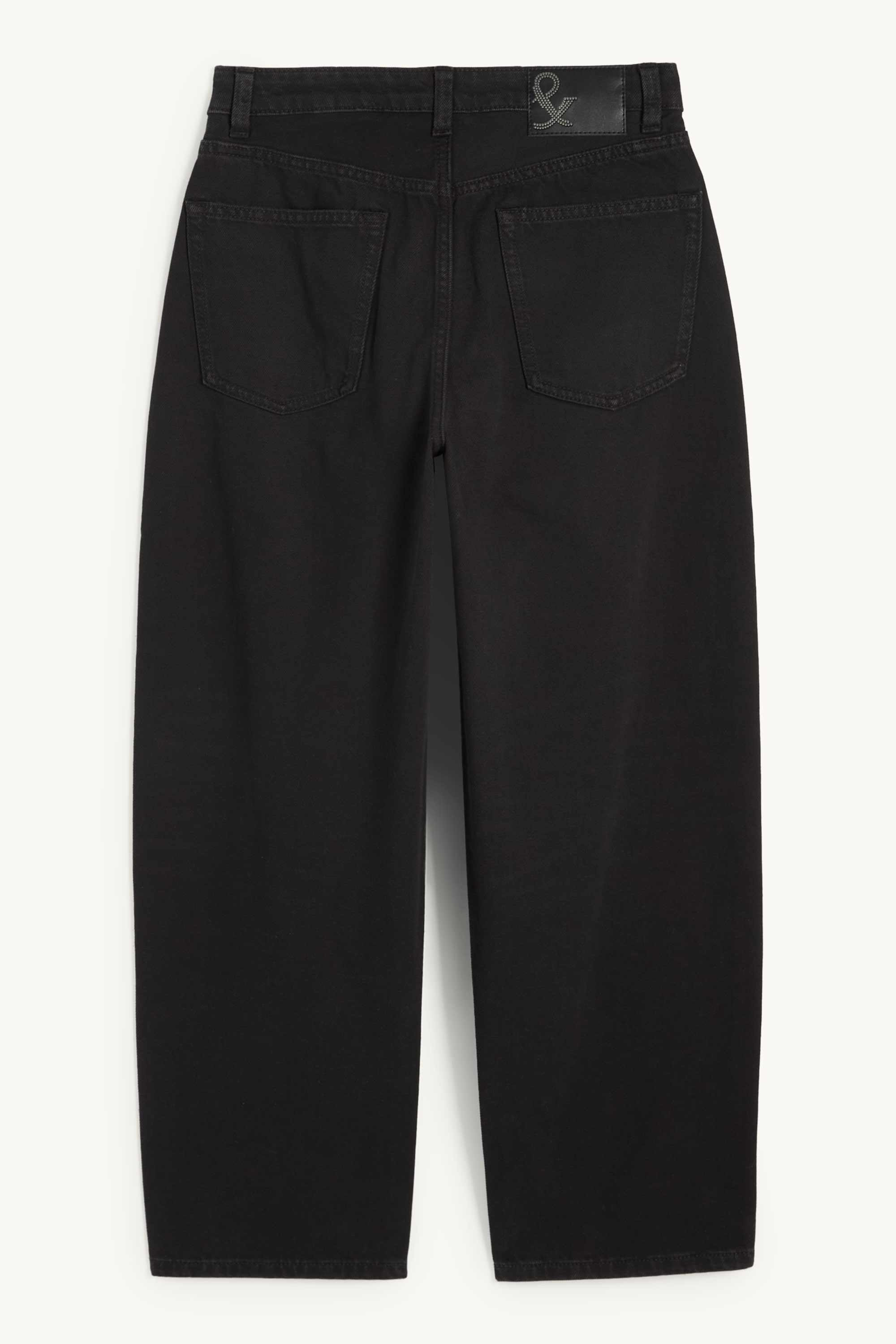 Barrel jeans - mid-rise waist black