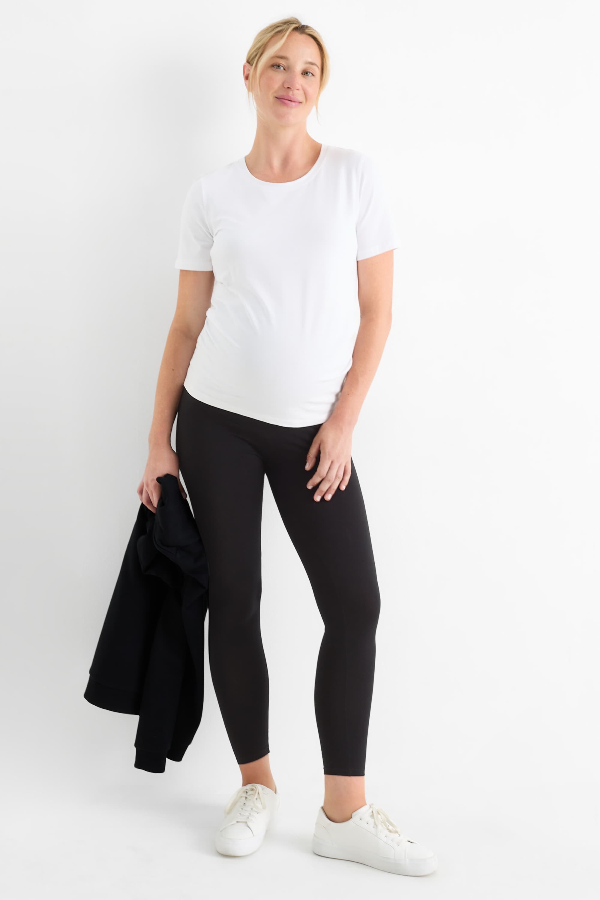 Multipack of 2 - maternity leggings black