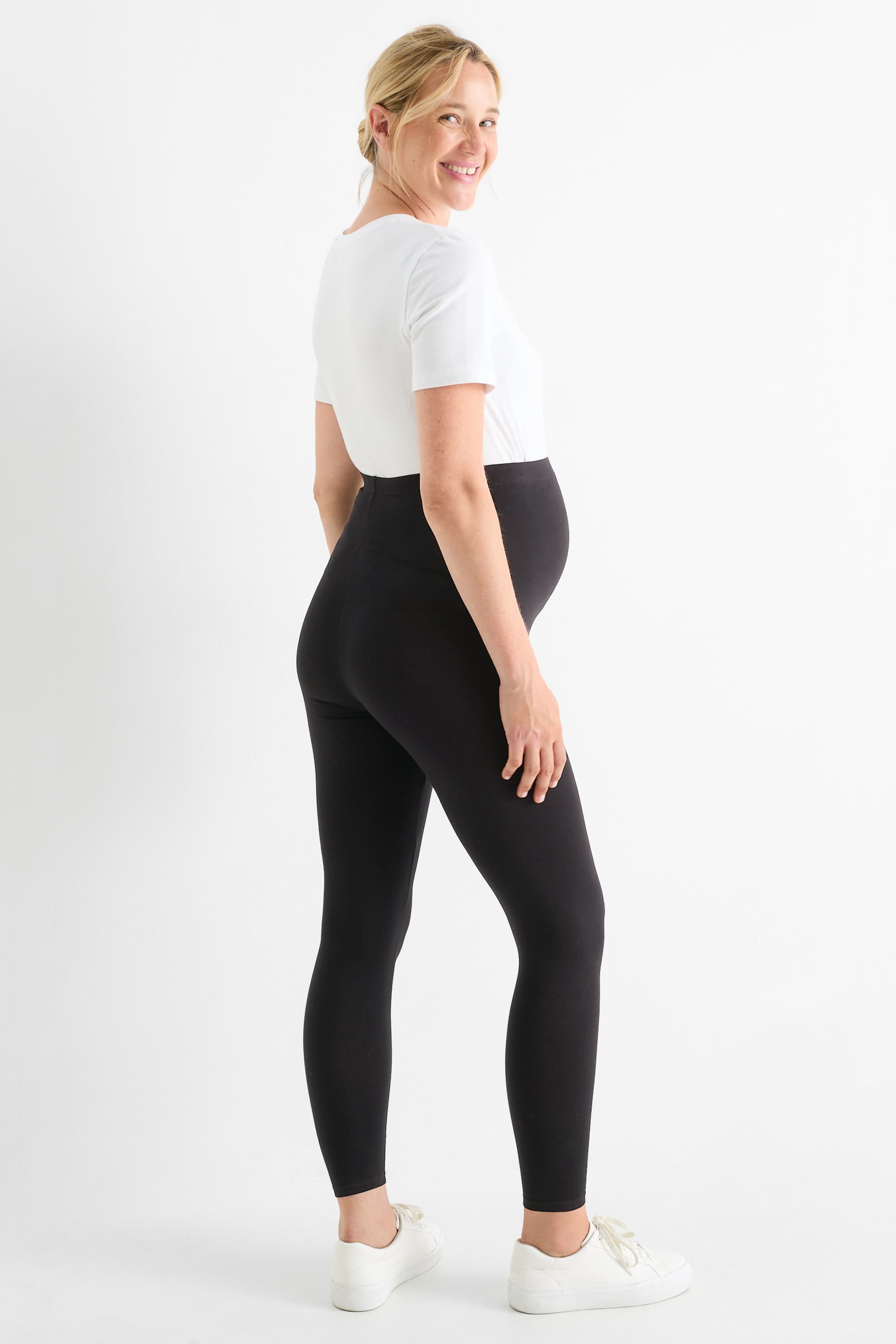 Multipack of 2 - maternity leggings black