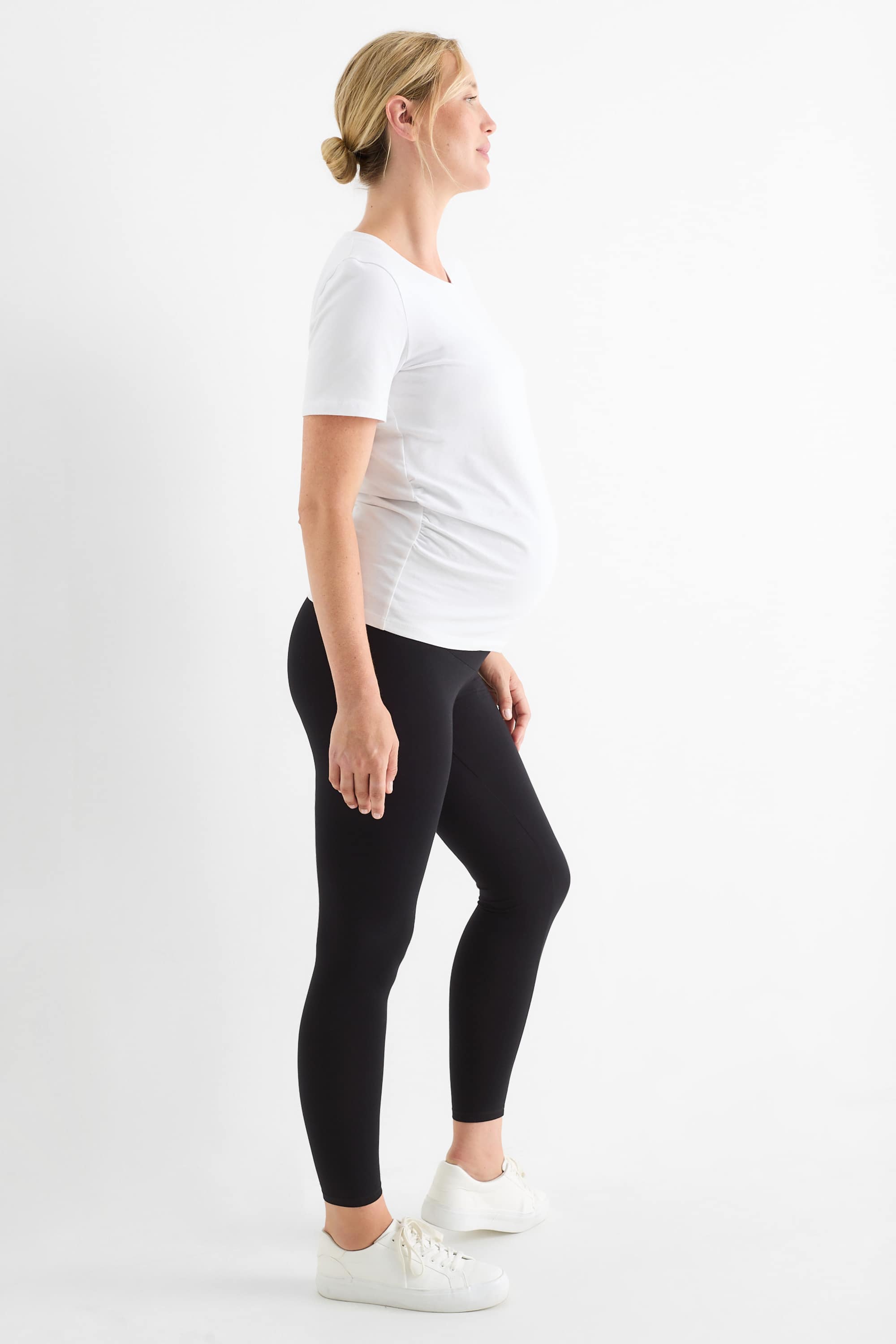 Multipack of 2 - maternity leggings black