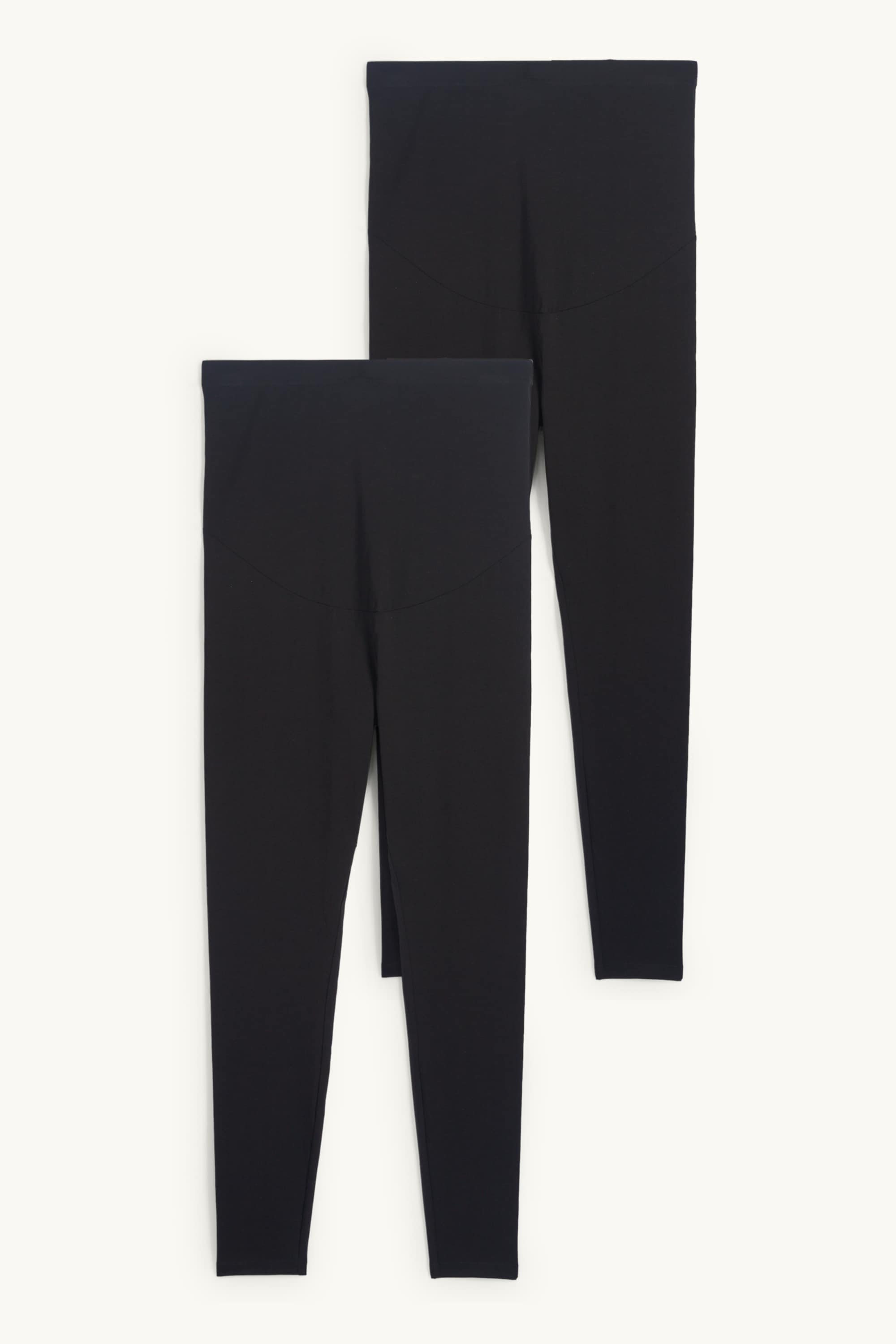 Multipack of 2 - maternity leggings black
