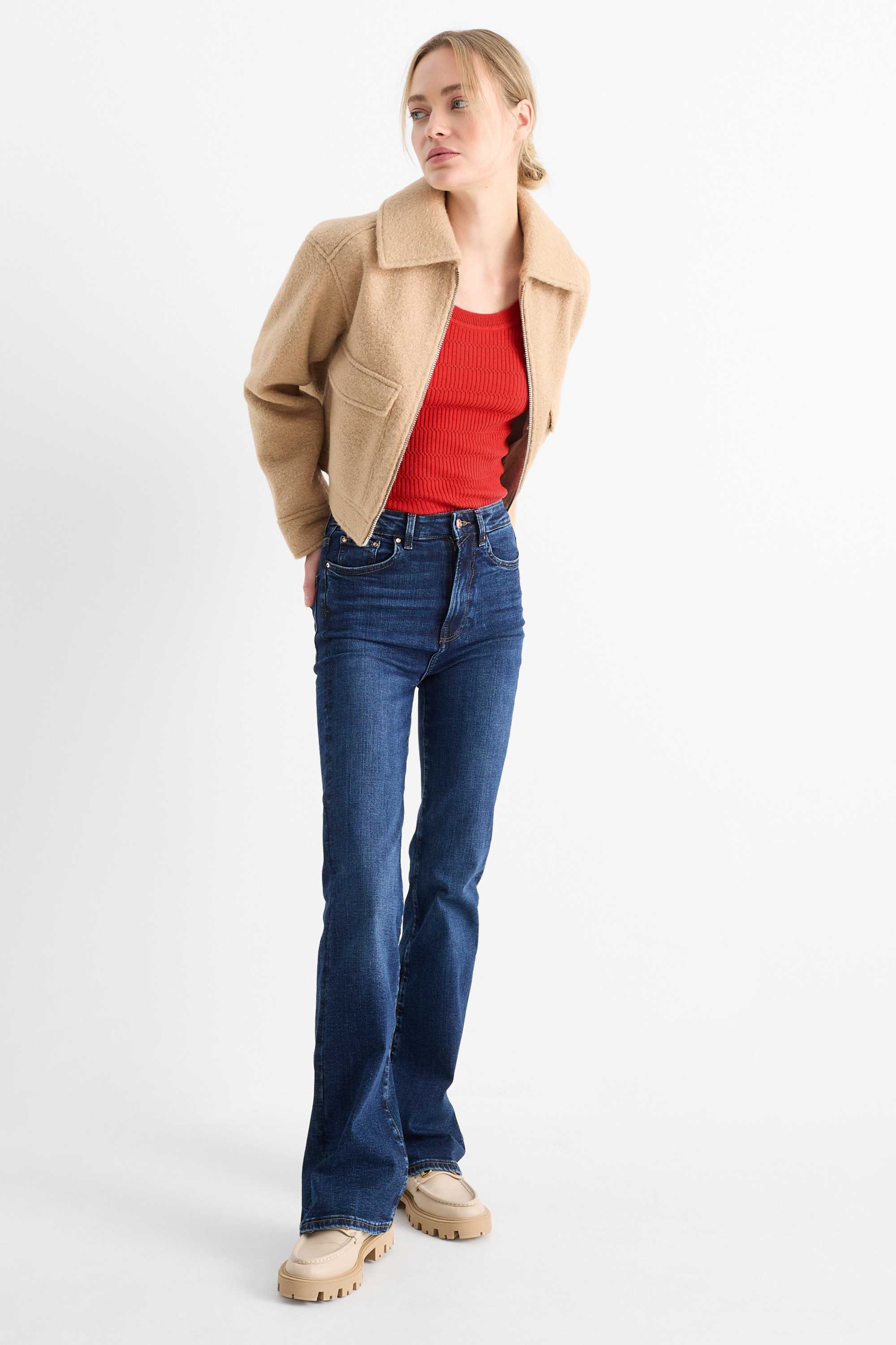 Jumper - textured red