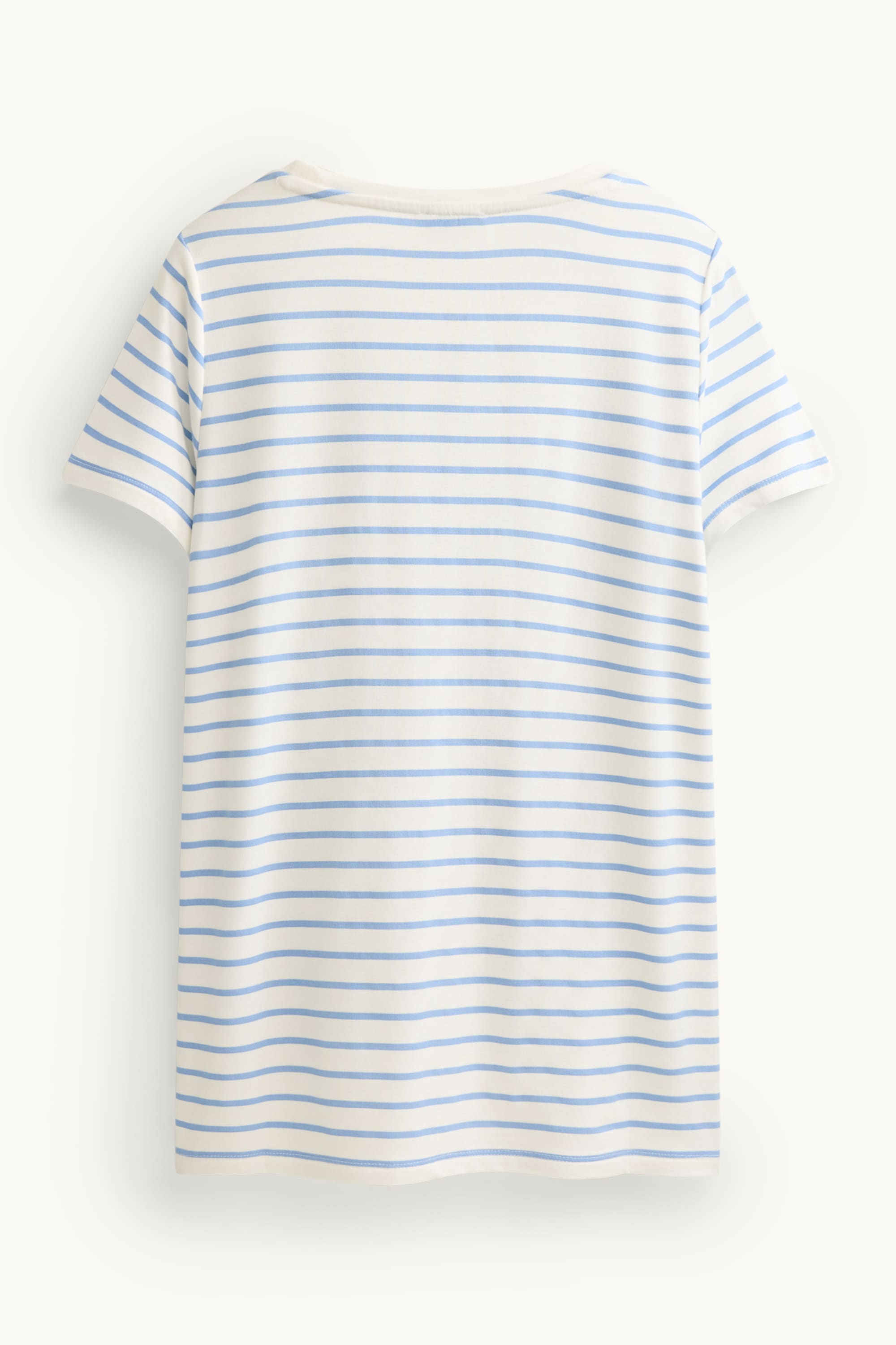 Nursing T-shirt - striped white / blue