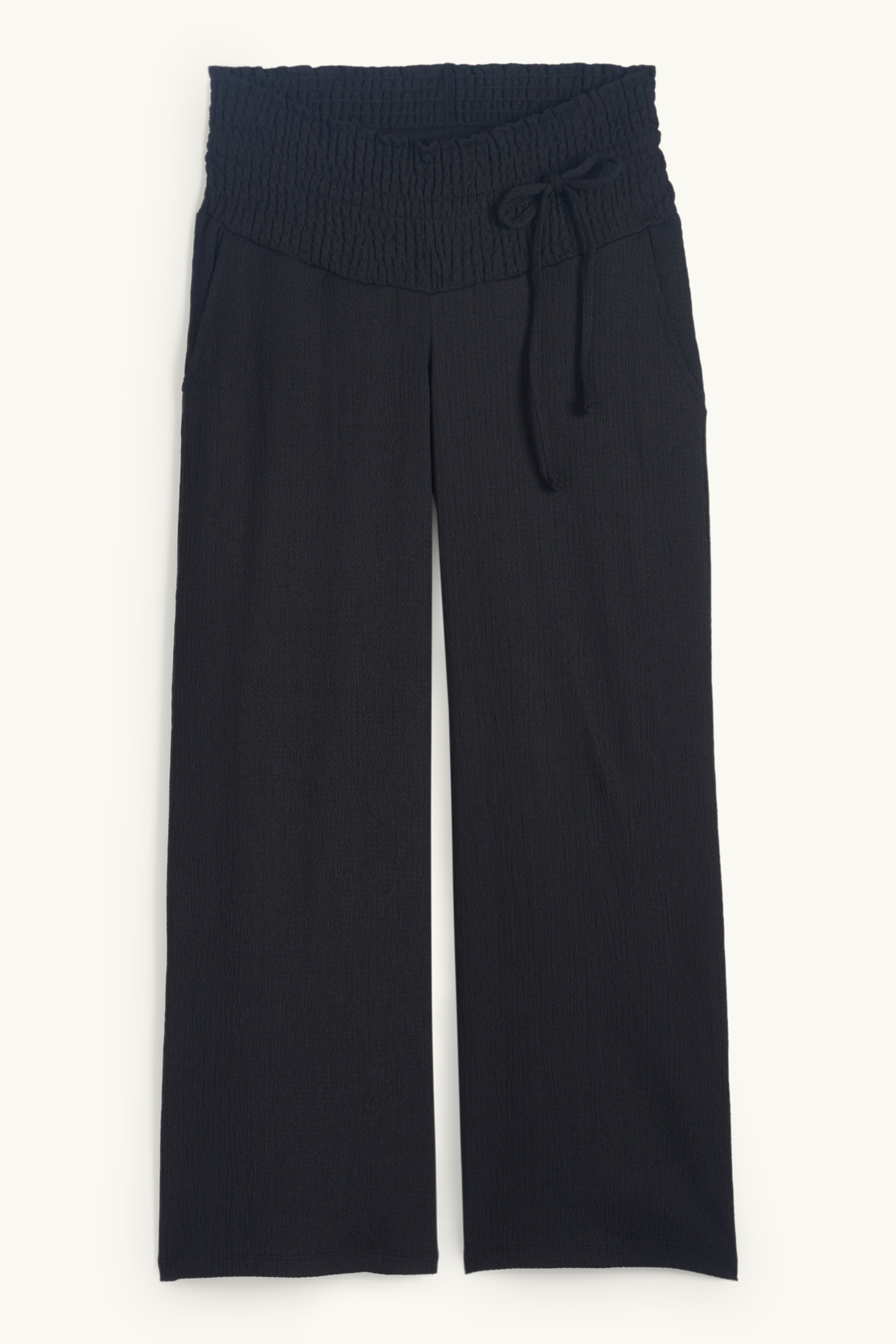 Maternity trousers - palazzo black