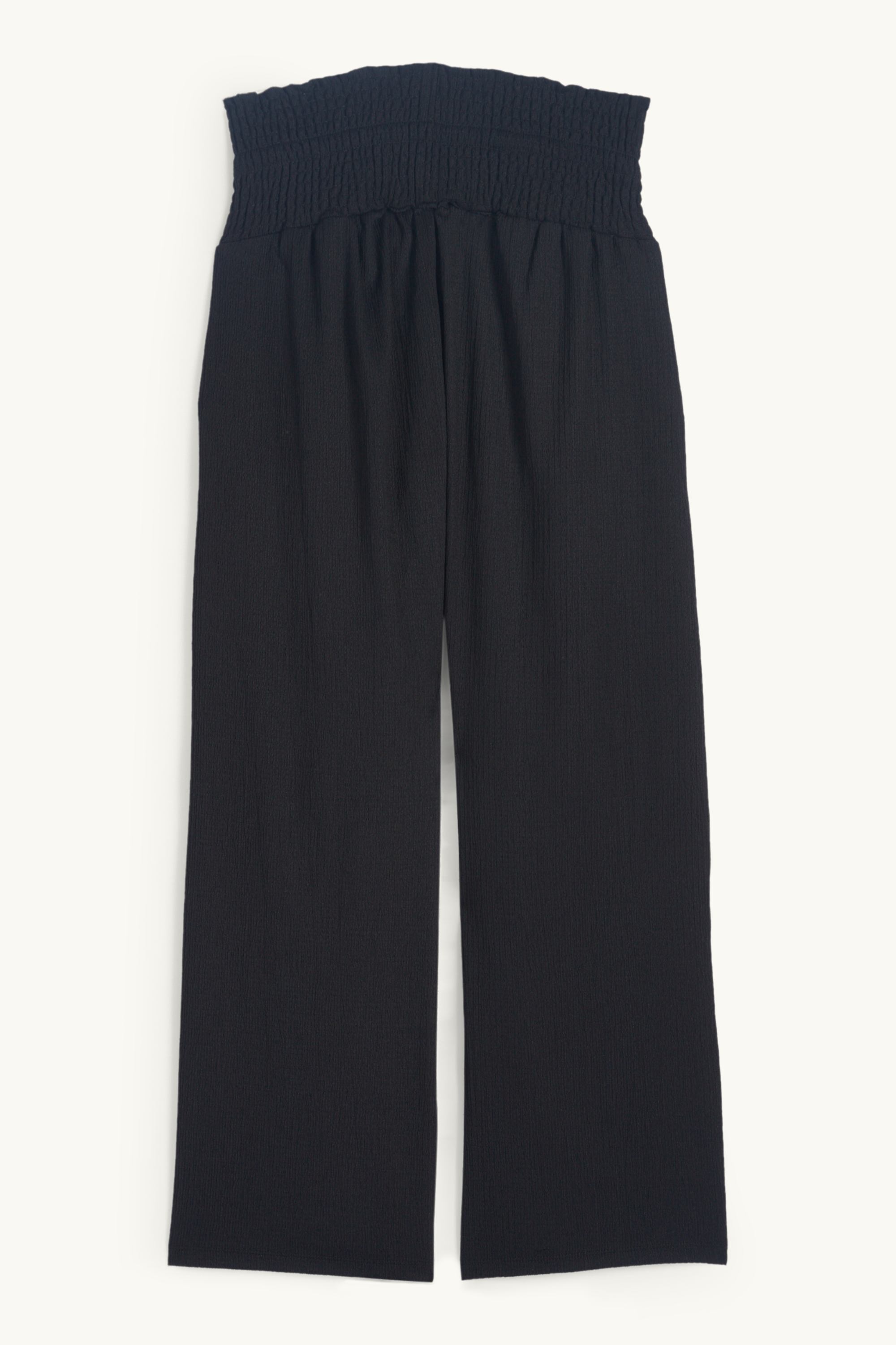Maternity trousers - palazzo black
