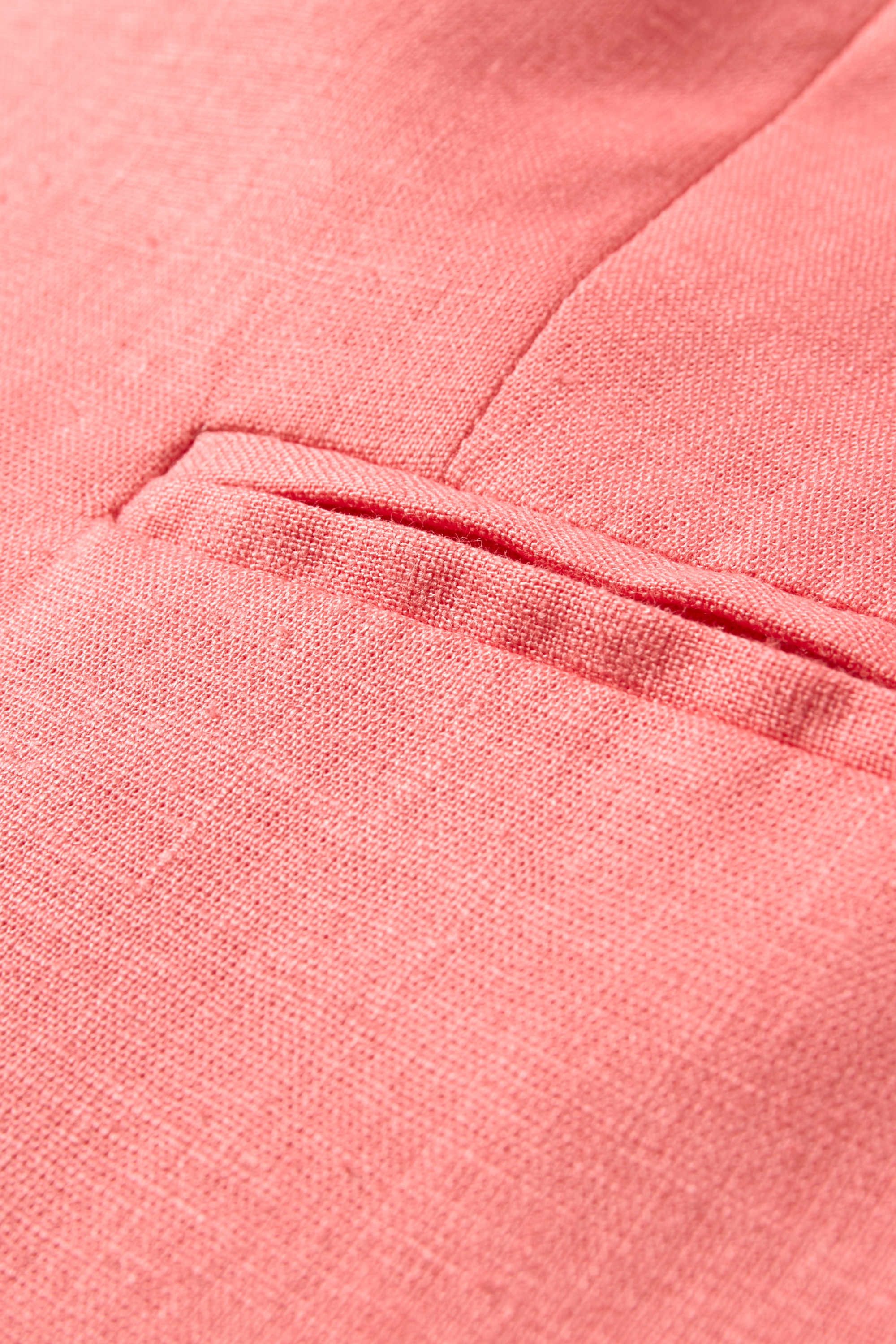 Long blazer - relaxed fit - linen blend rose-melange
