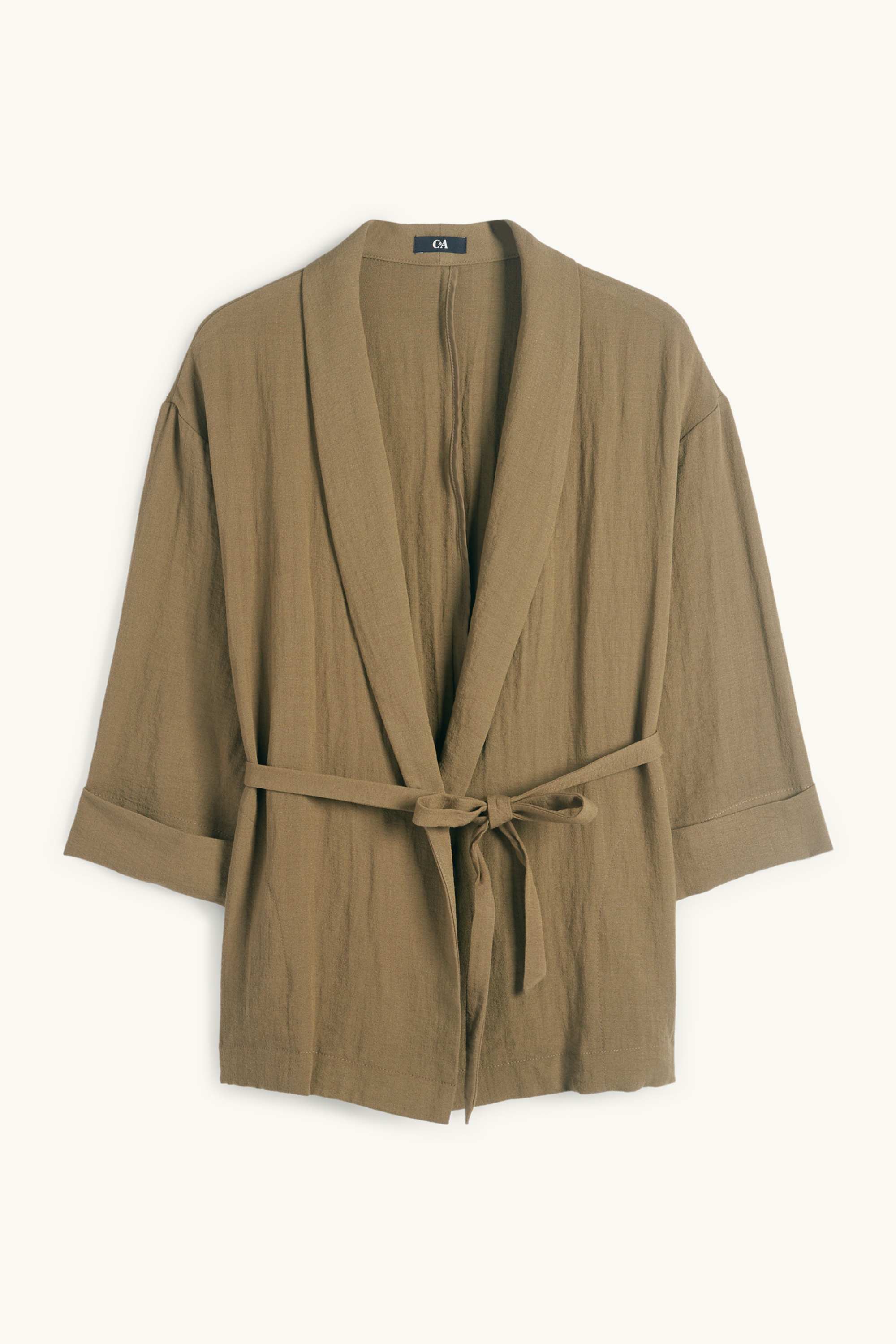 Long blazer - relaxed fit khaki