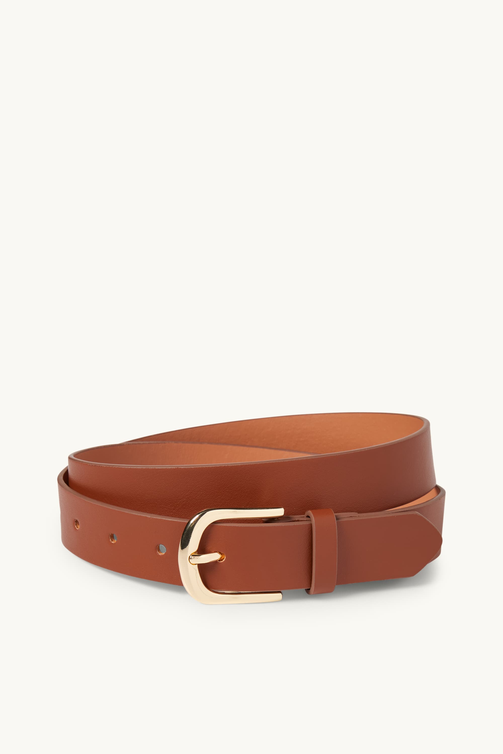 Belt - faux leather brown
