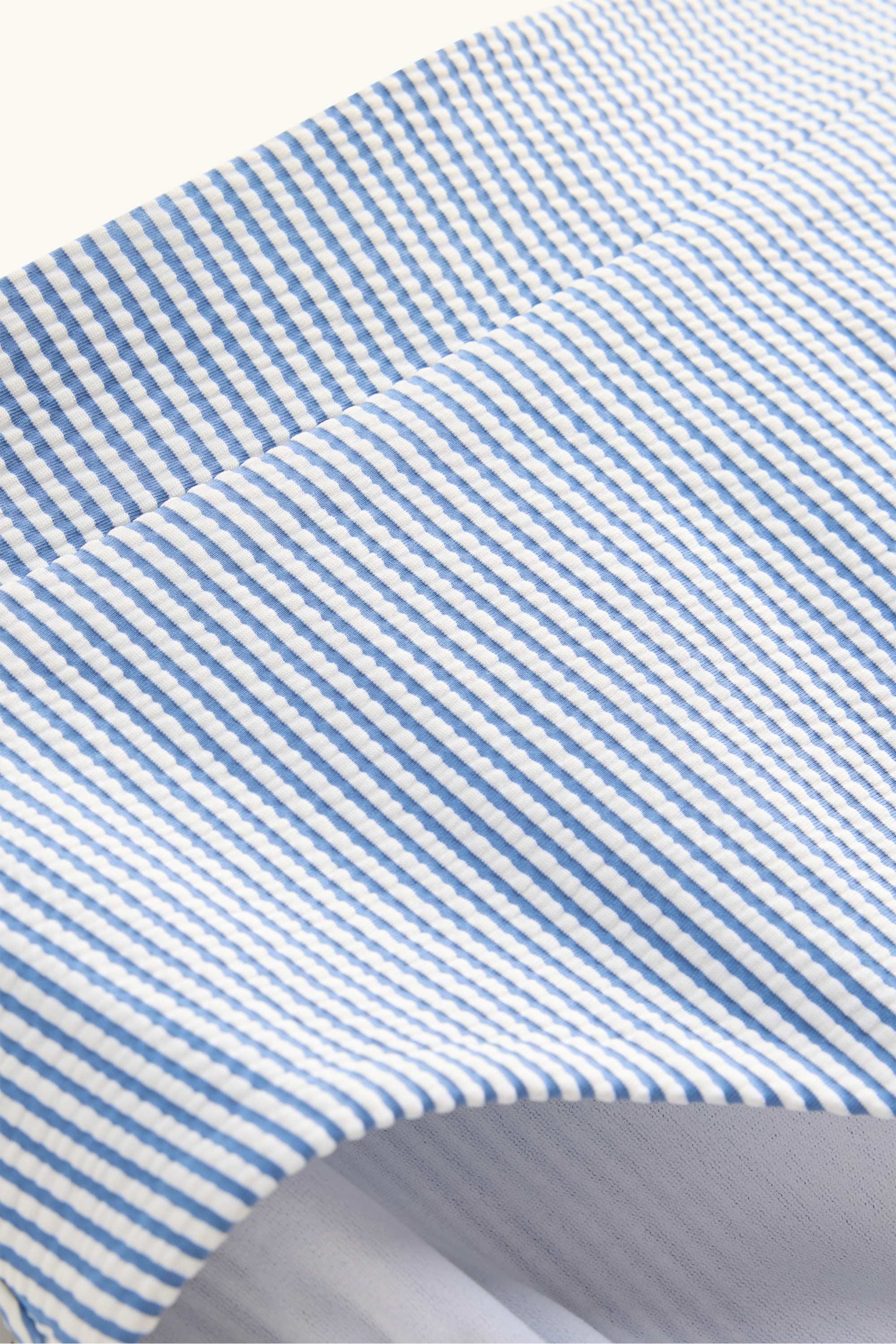 Bikini bottoms - high waist - LYCRA® XTRA LIFE™ - striped white / blue